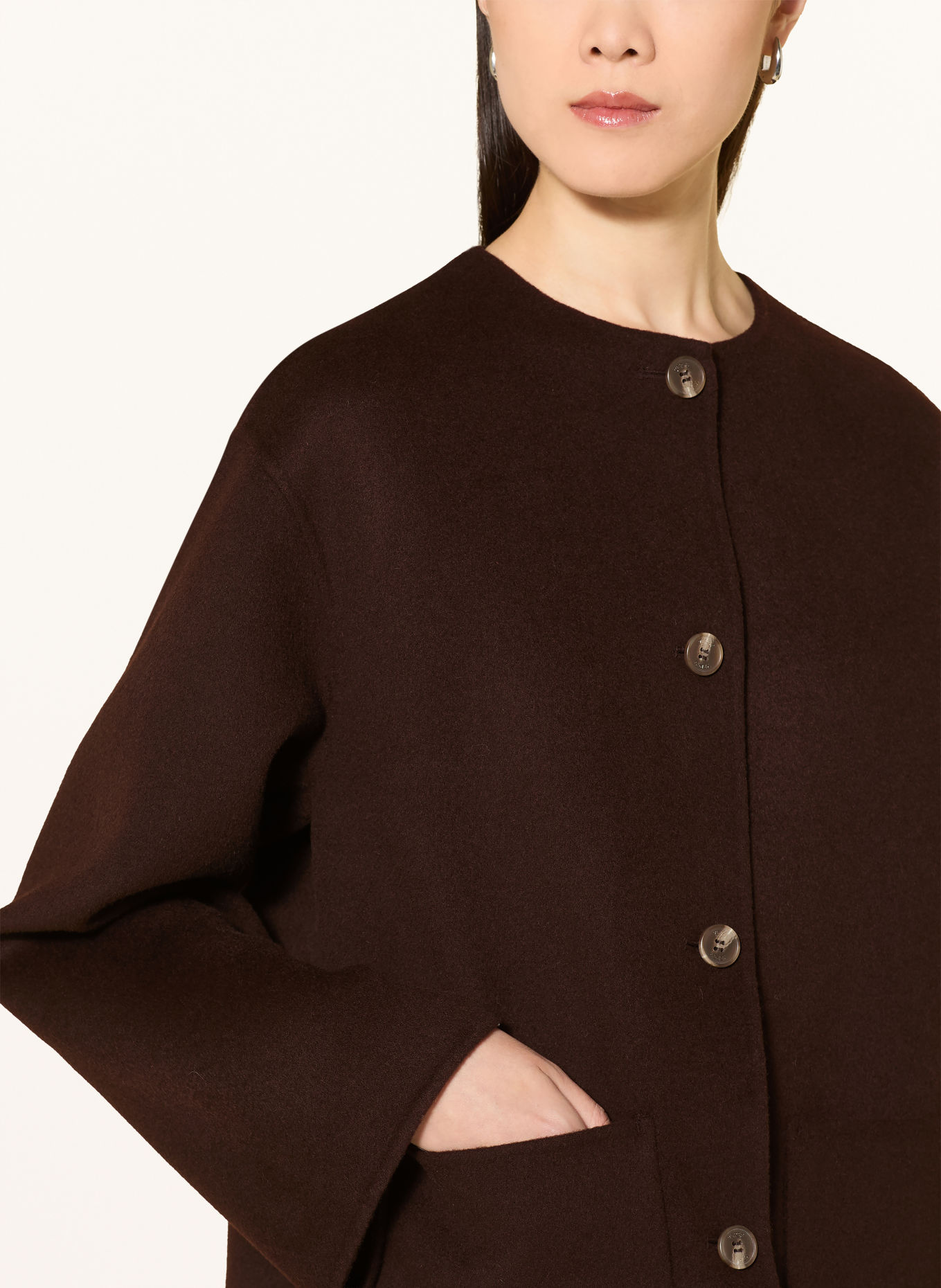 YERSE Mantel SULLY: MARRON FONCÉ