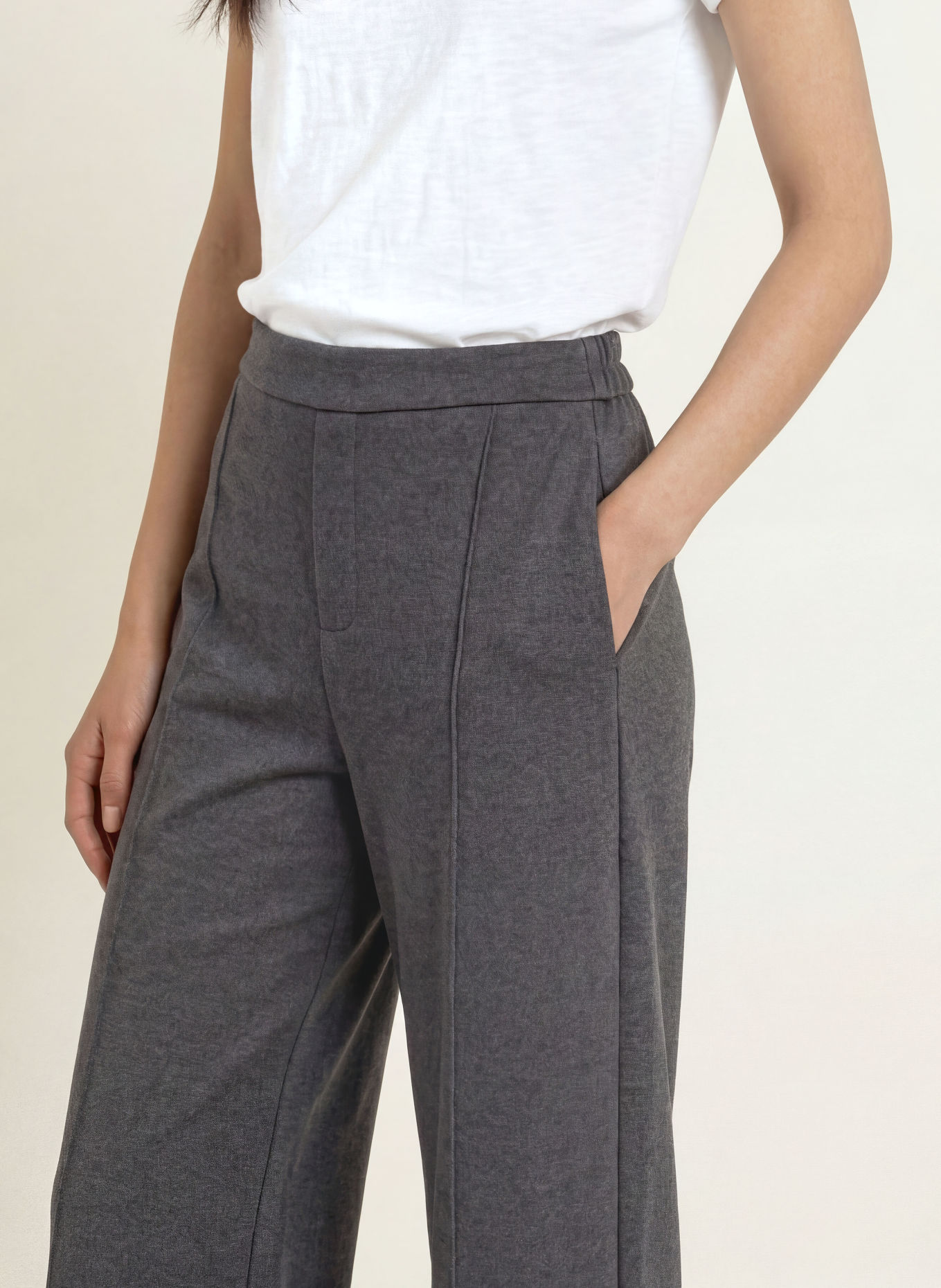 YERSE Marlene-broek EDNA: DONKERGRIJS