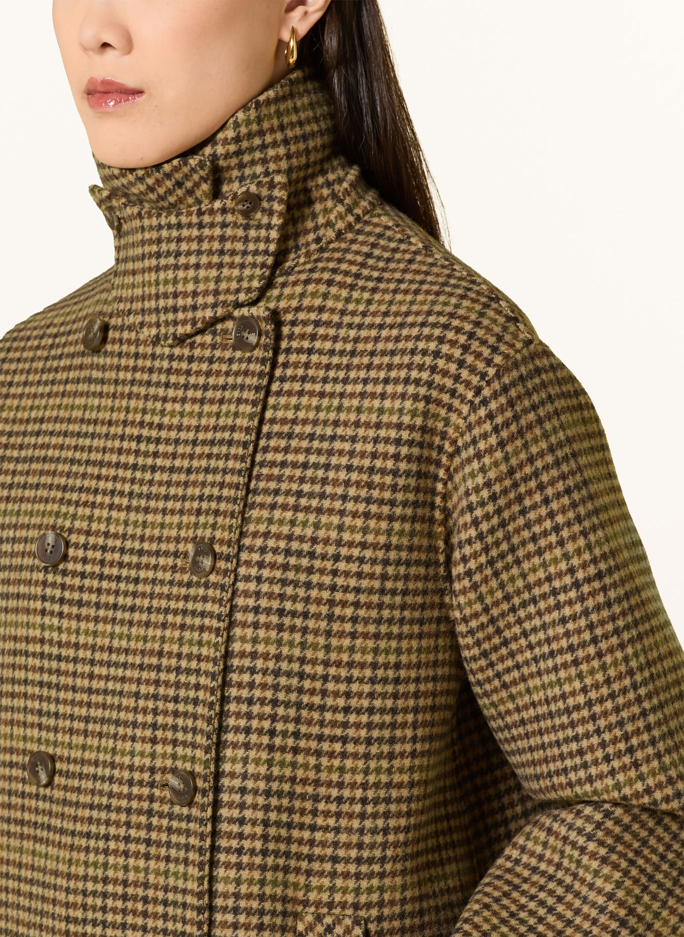 YERSE Cabanmantel MAPI: BEIGE / BRUIN