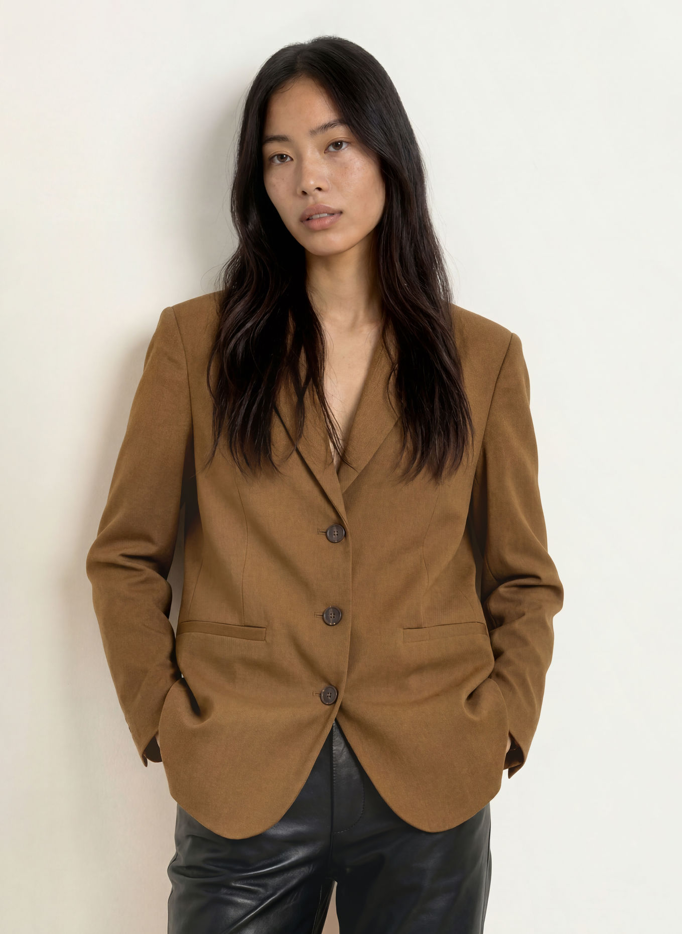 YERSE BARRY Blazer: BROWN