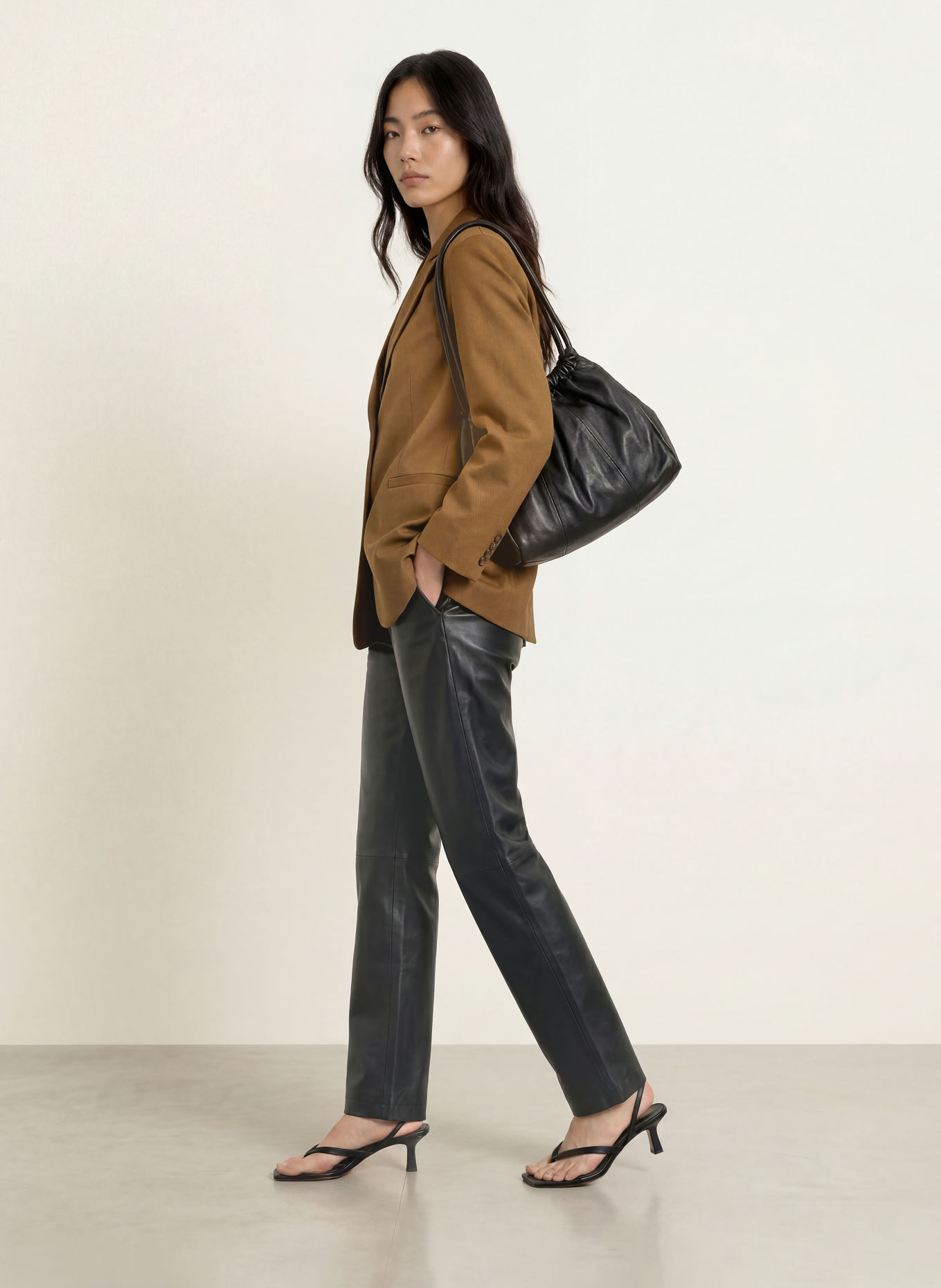 YERSE BARRY Blazer: BROWN
