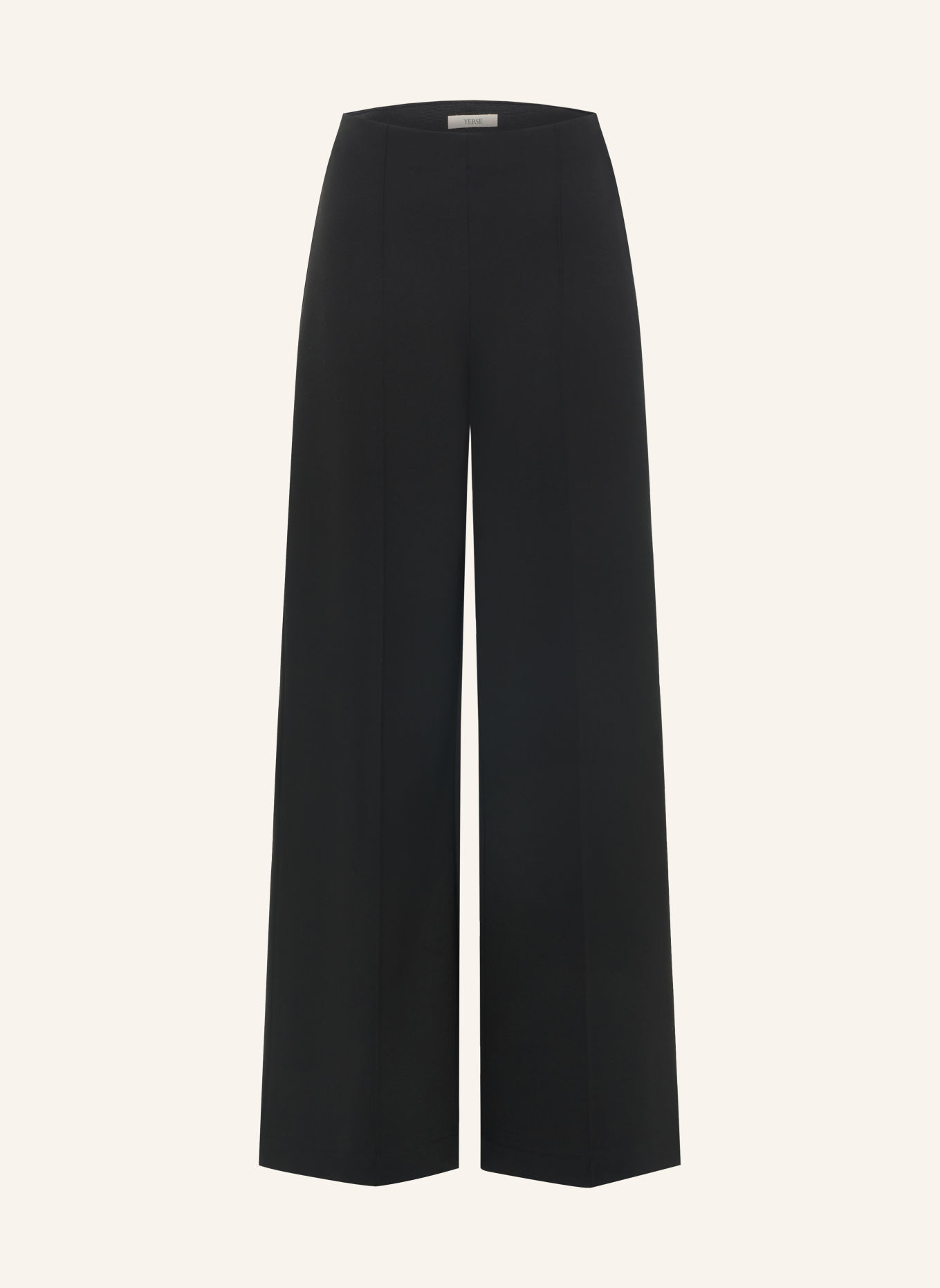 YERSE SIMONE Wide-leg trousers: BLACK