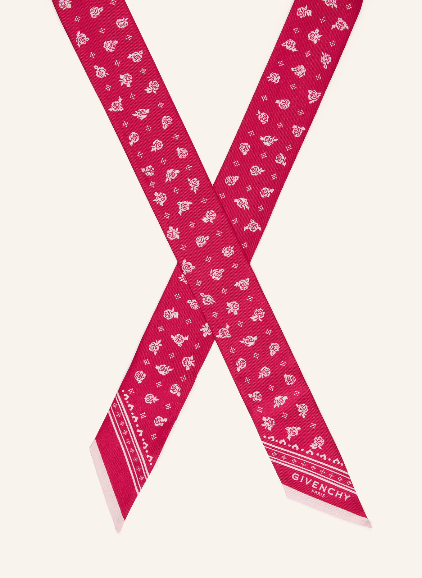 GIVENCHY Silk scarf: PINK / LIGHT PINK