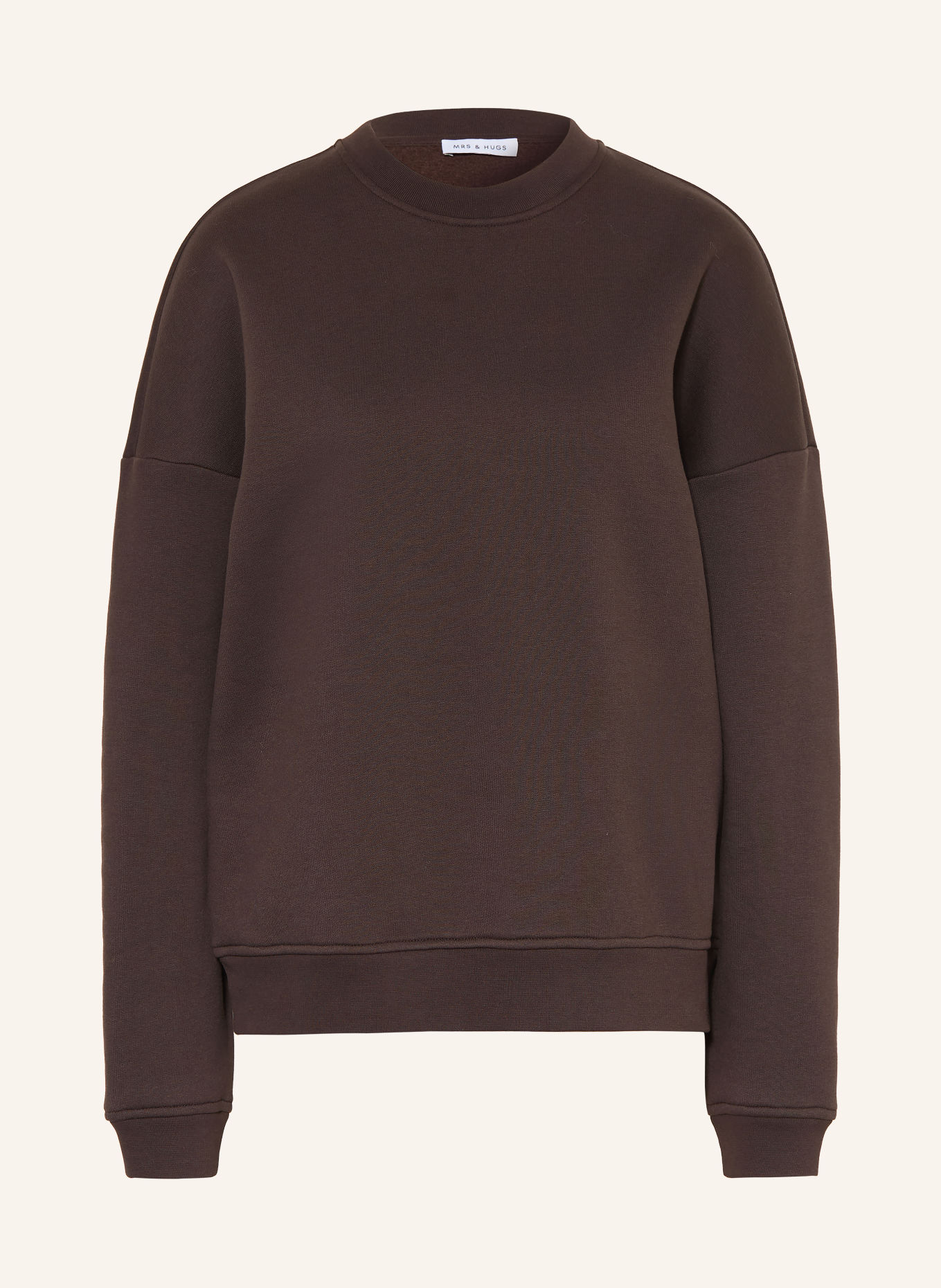 MRS & HUGS Sweatshirt: MARRON FONCÉ