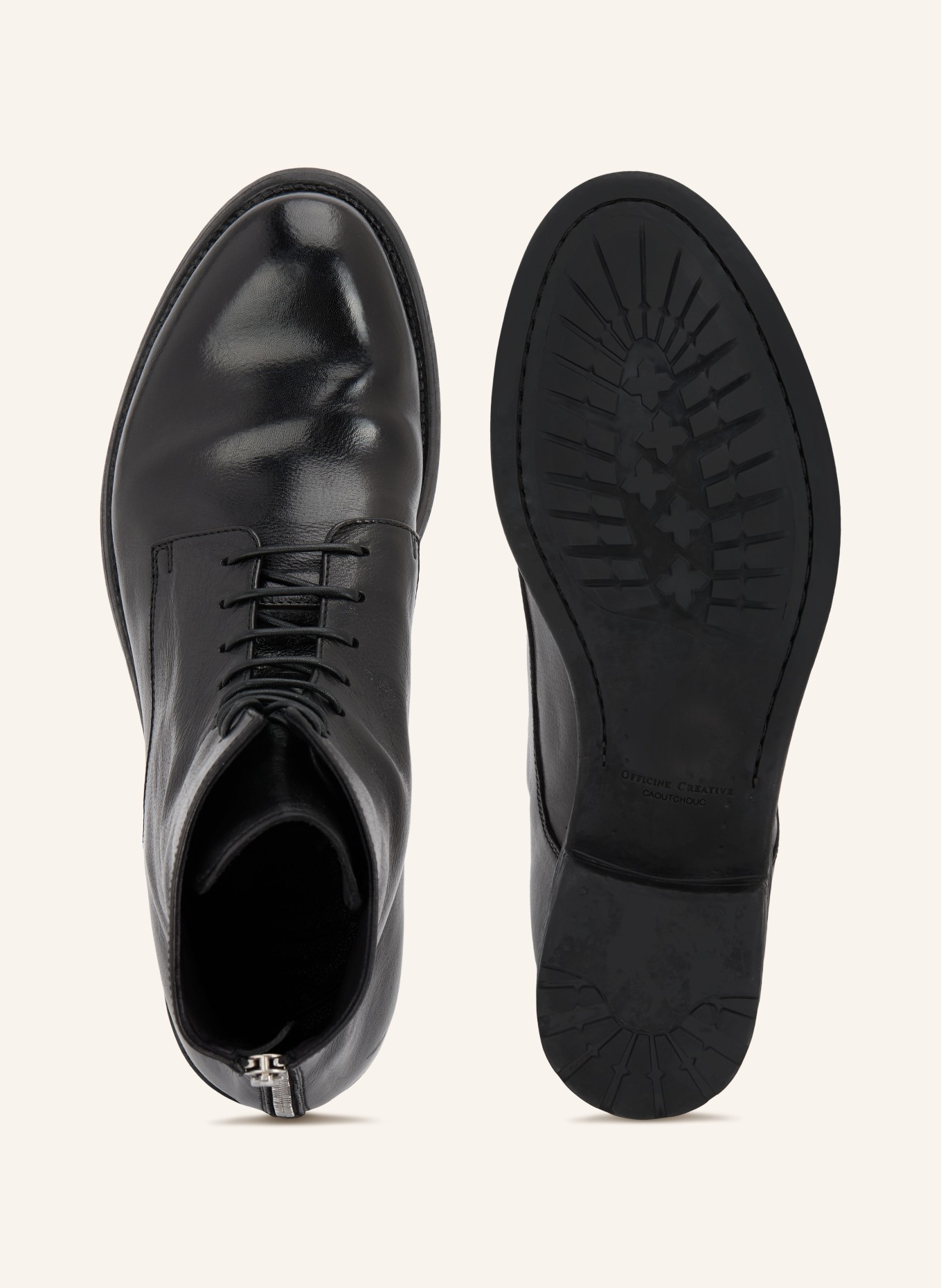 OFFICINE CREATIVE Veterboots HIVE 016: ZWART / ZILVER