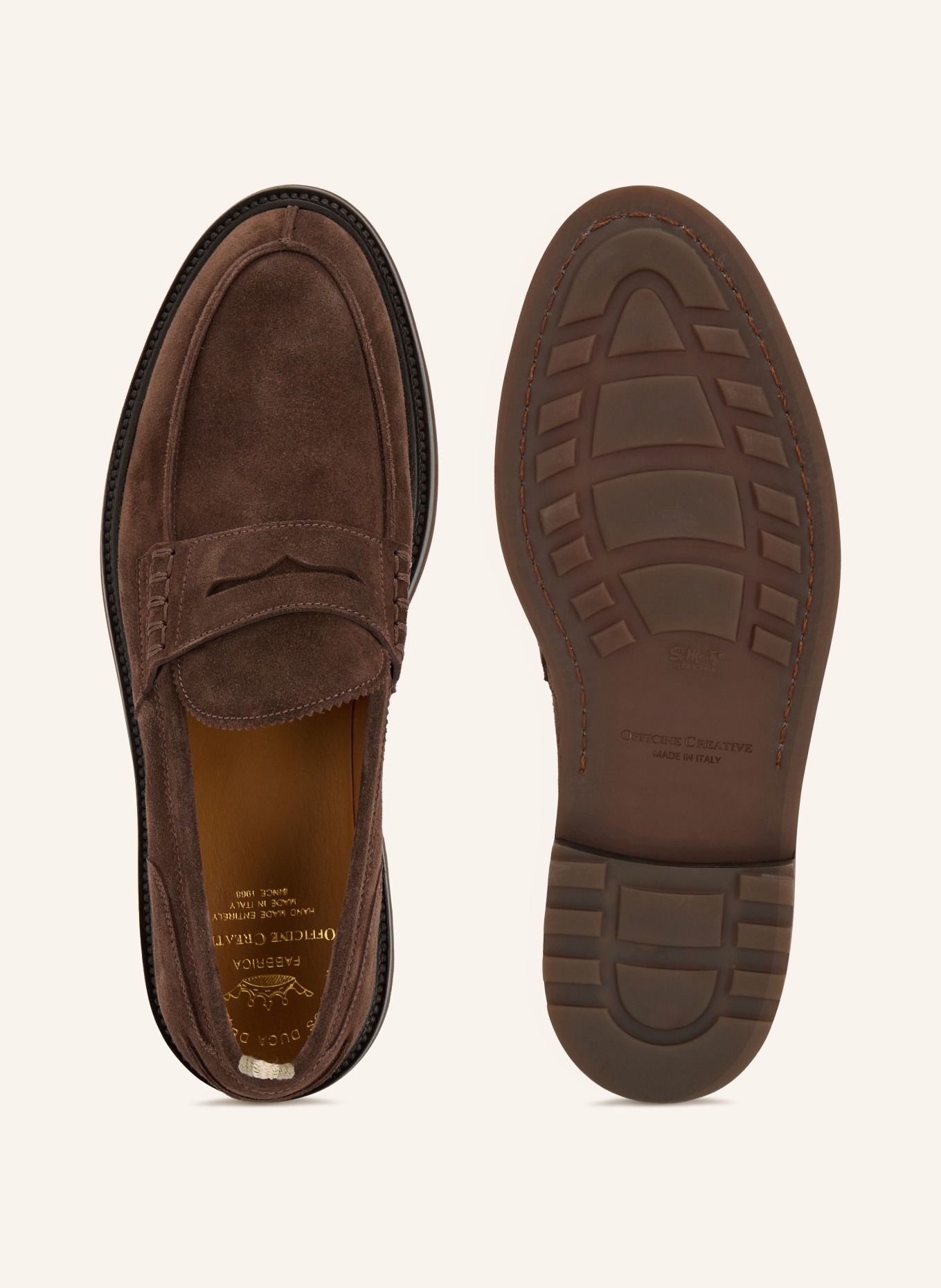 OFFICINE CREATIVE Mocasini Penny SAX FLEXI/001: MARO ÎNCHIS