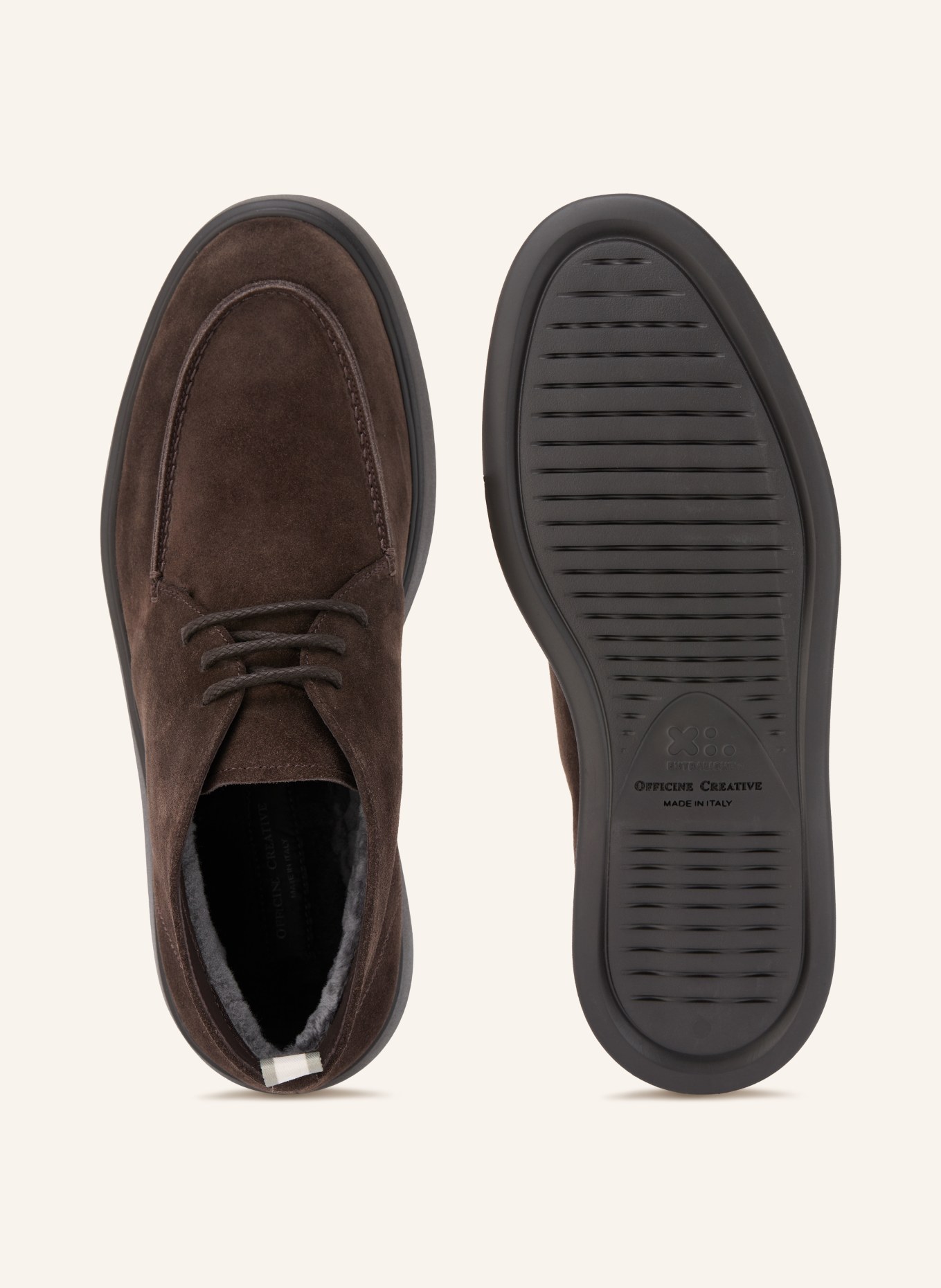 OFFICINE CREATIVE Schnürboots FRAME 0013: DUNKELBRAUN