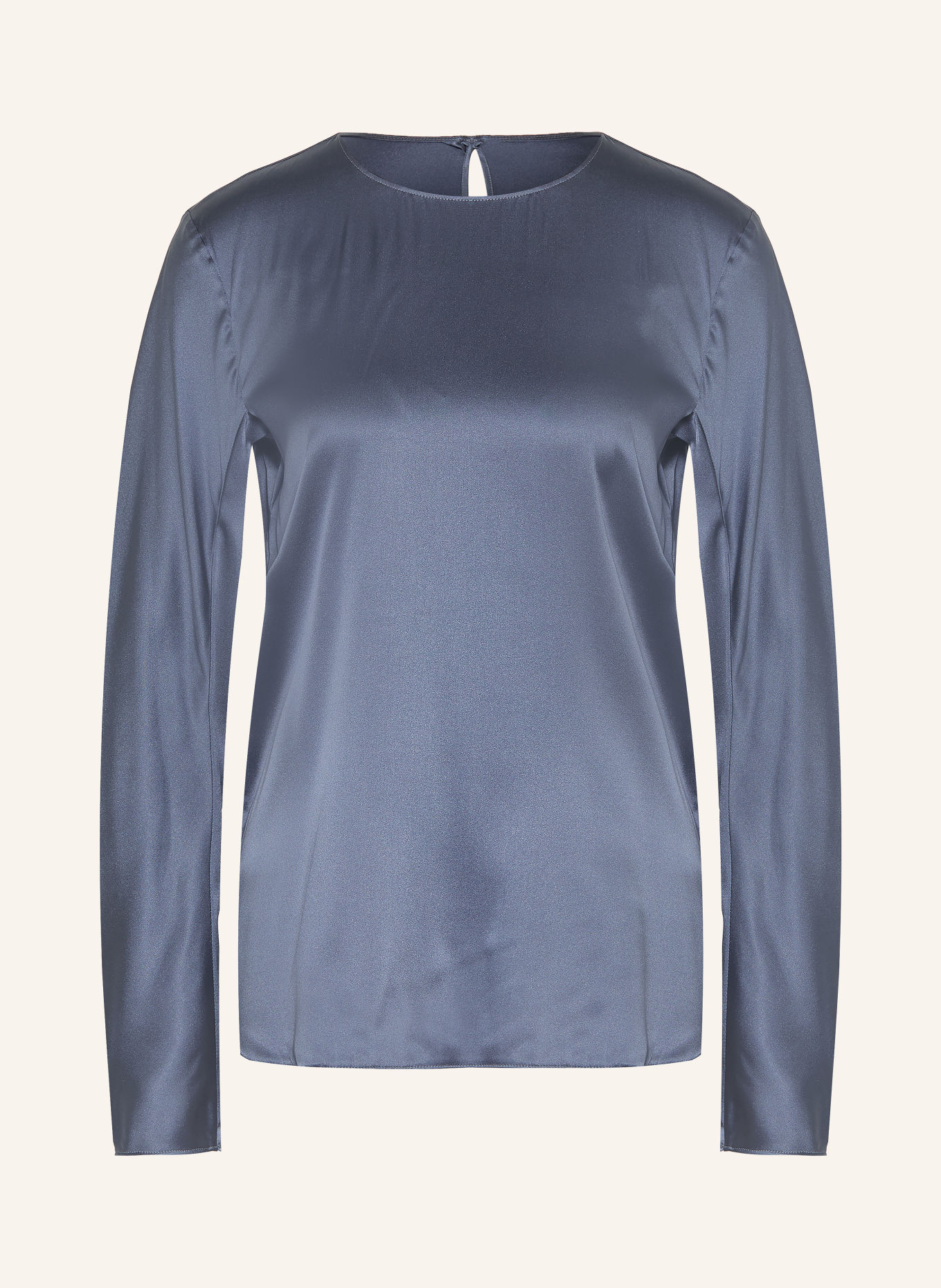 MM by Max Mara Bluzka koszulowa SMALTO z jedwabiem: SZARONIEBIESKI