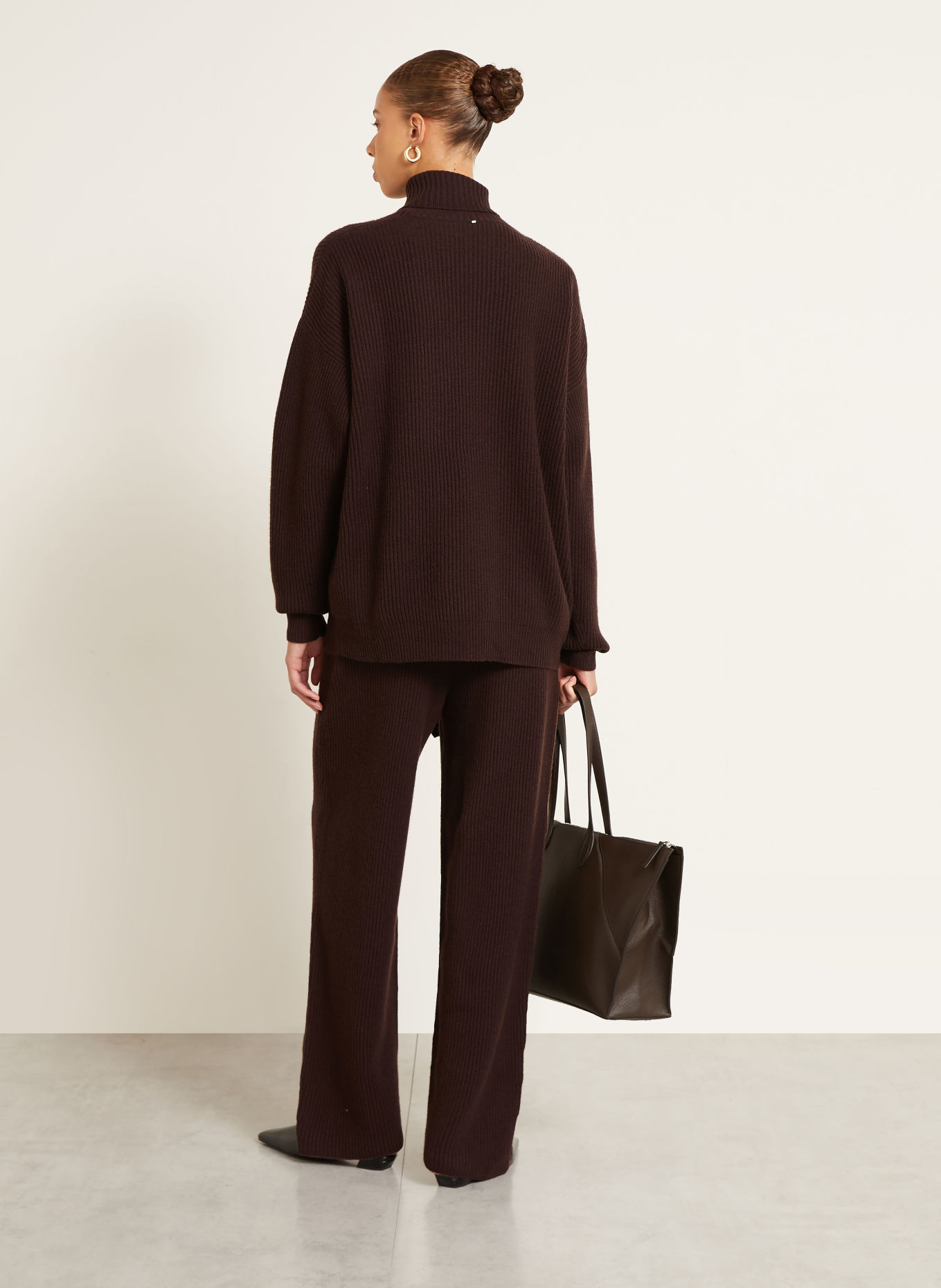 SPORTMAX Strickhose GOLOSO: DUNKELBRAUN