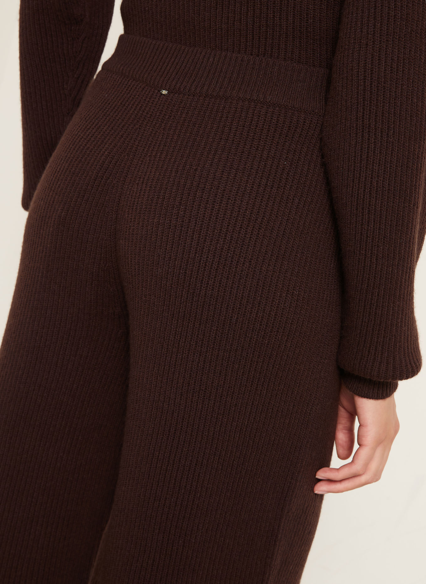 SPORTMAX Strickhose GOLOSO: DUNKELBRAUN