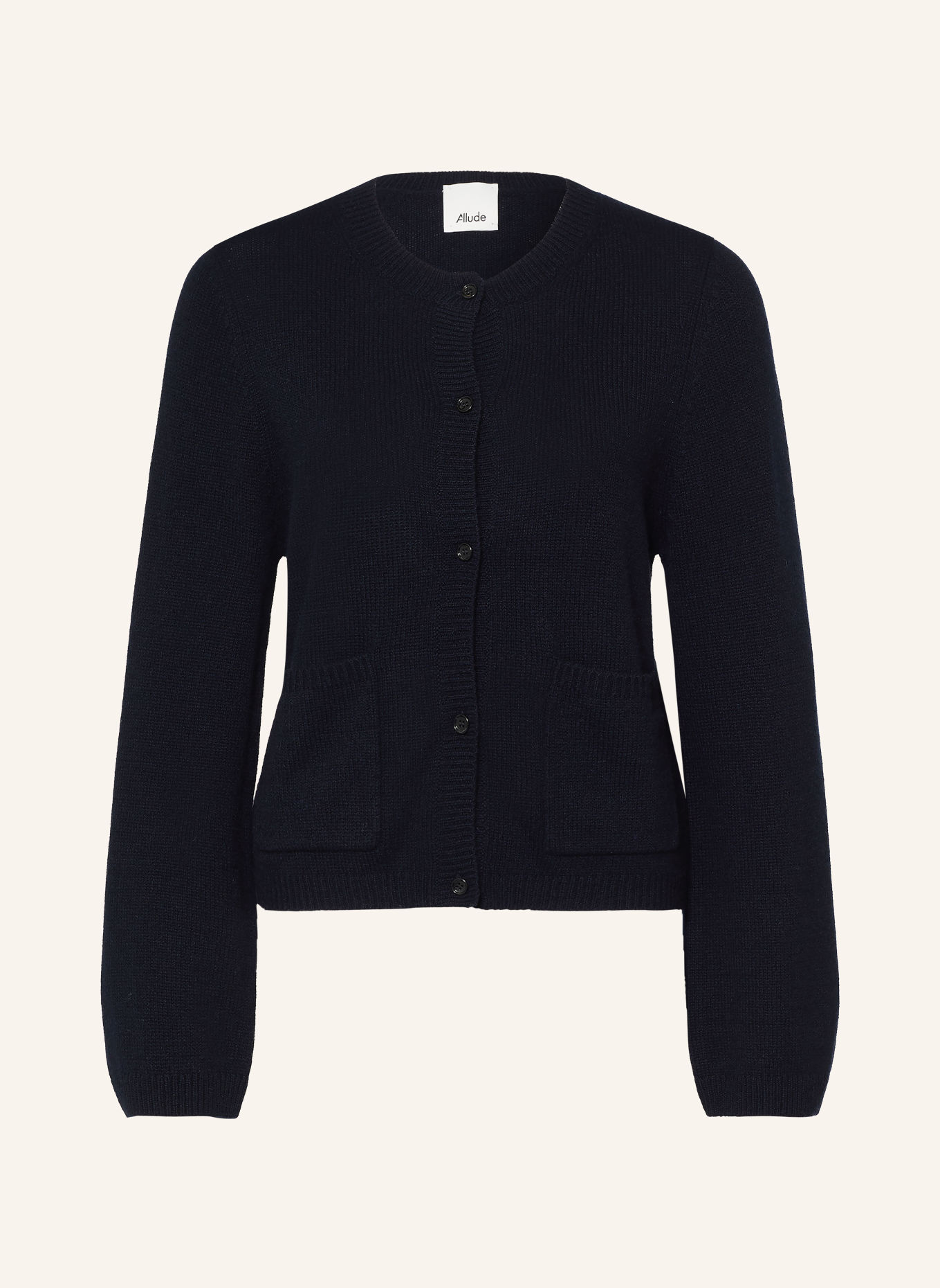 ALLUDE Vest van kasjmier: DONKERBLAUW