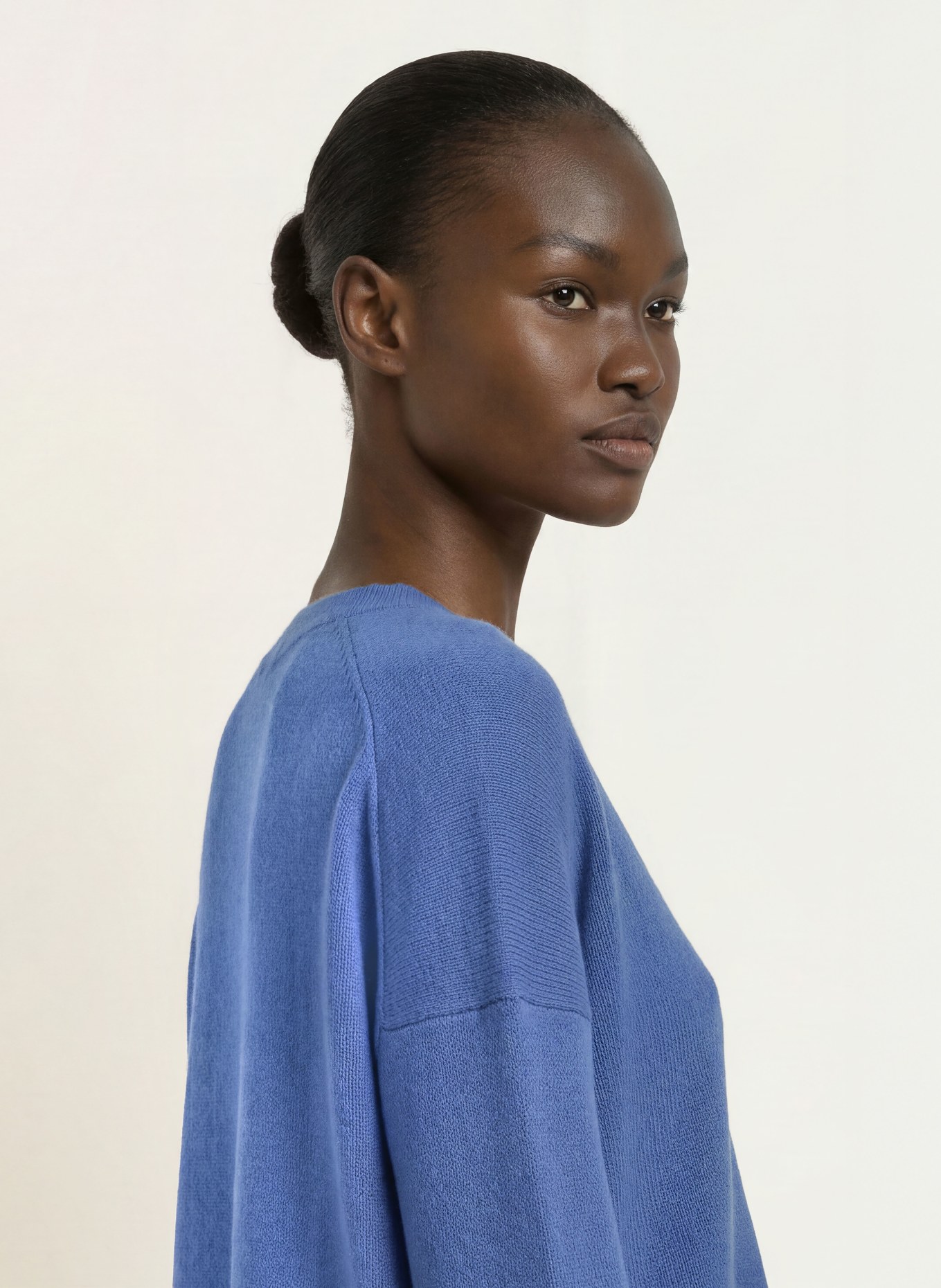 ALLUDE Pull en cachemire: BLEU