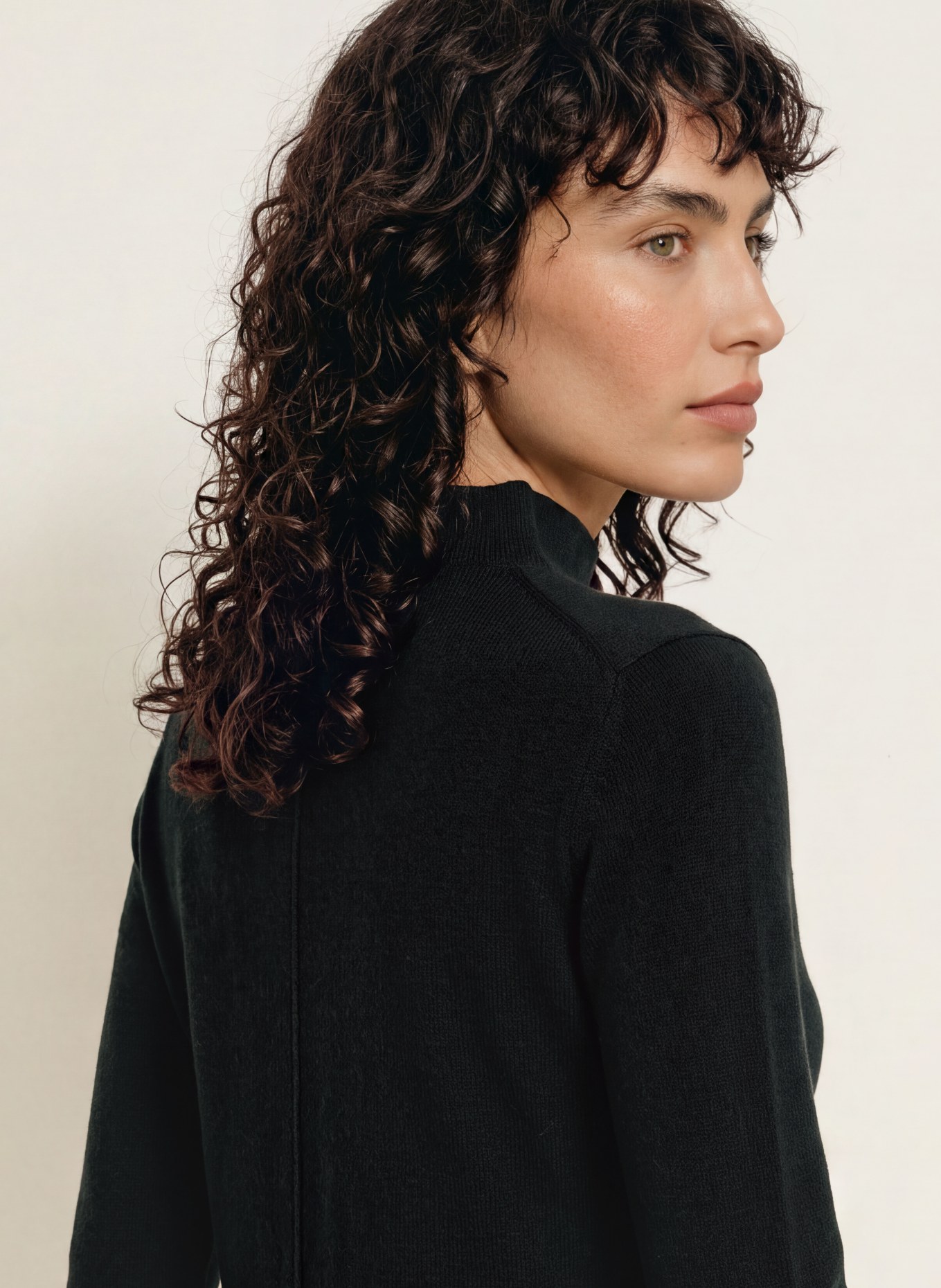 ALLUDE Strickkleid mit Cashmere: SCHWARZ