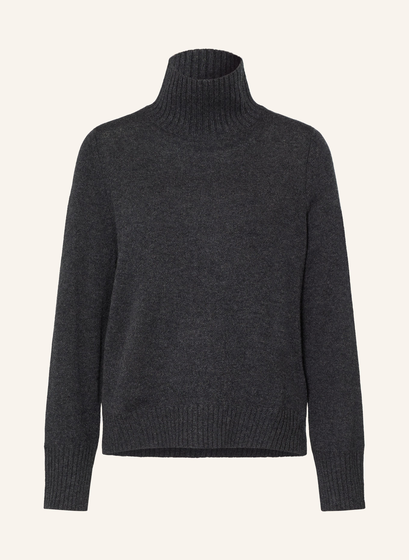 ALLUDE Pull en cachemire: GRIS FONCÉ