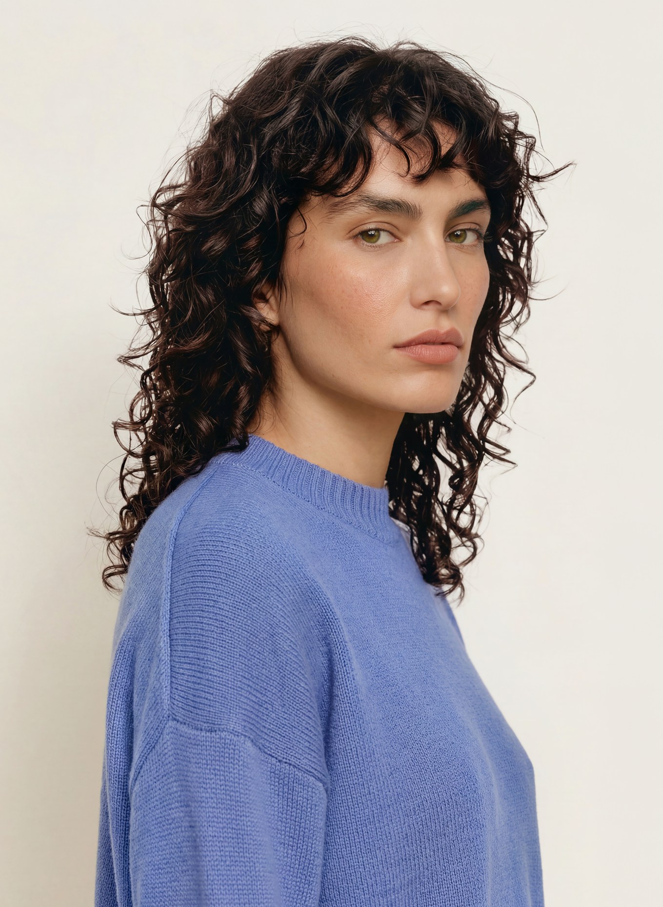 ALLUDE Kasjmiertrui: BLAUW
