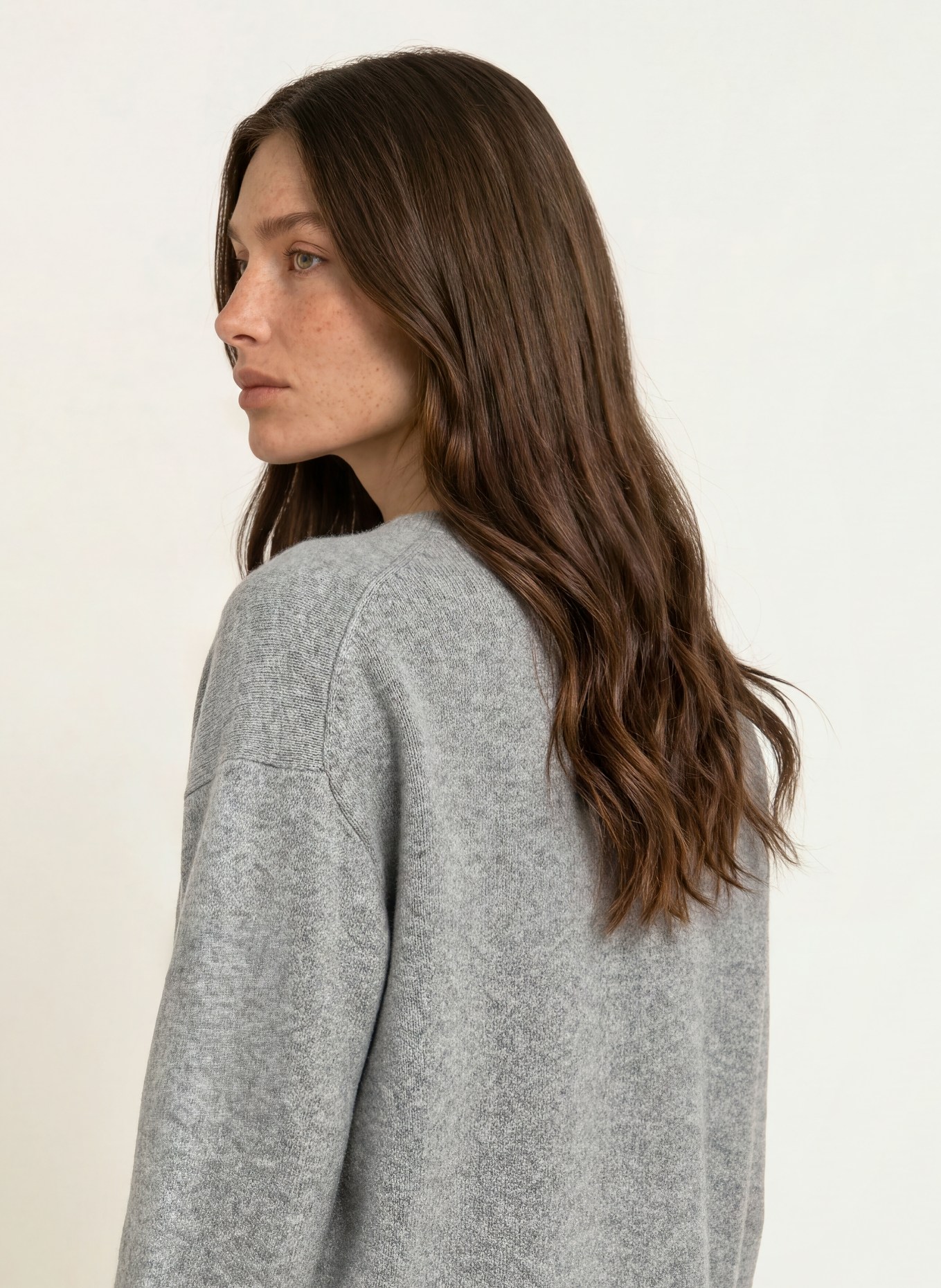 ALLUDE Kasjmiertrui: GRIJS