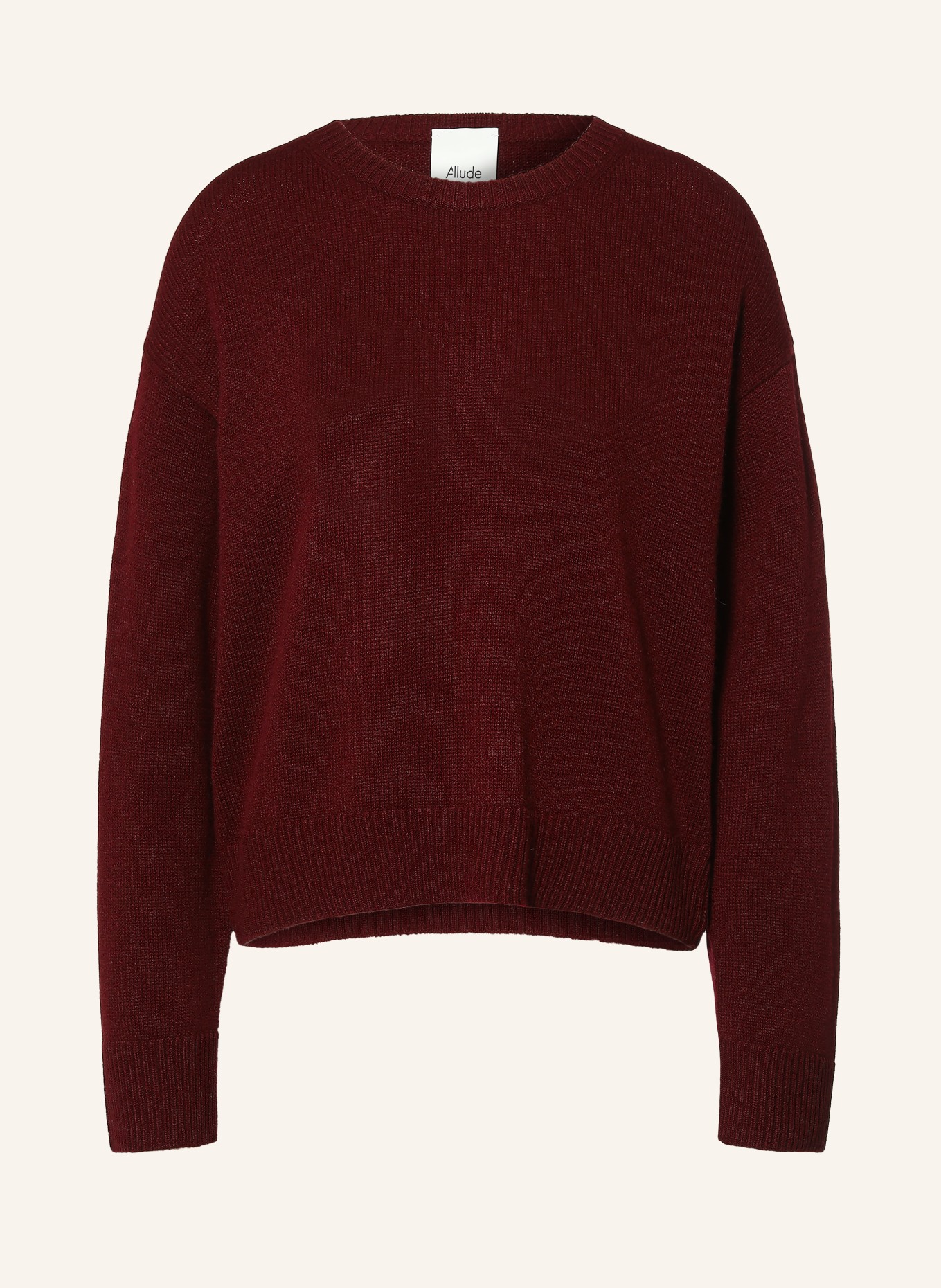 ALLUDE Cashmere-Pullover: DUNKELROT