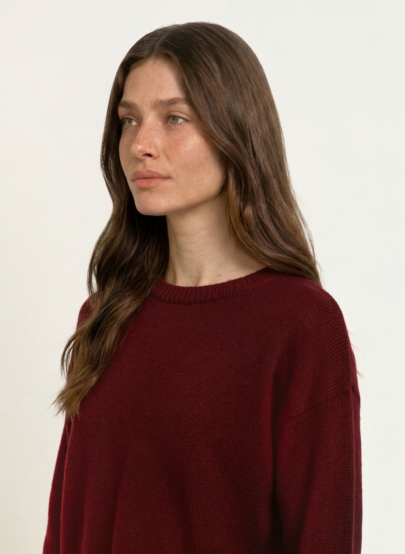 ALLUDE Cashmere-Pullover: DUNKELROT
