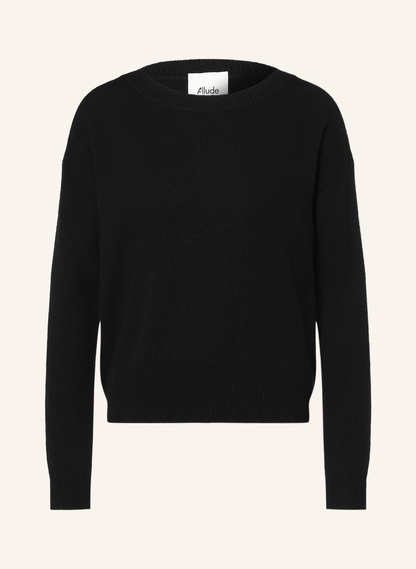 ALLUDE Cashmere-Pullover: SCHWARZ