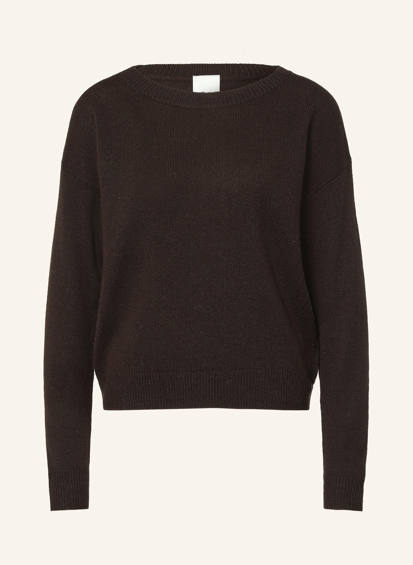 ALLUDE Pull en cachemire: MARRON FONCÉ