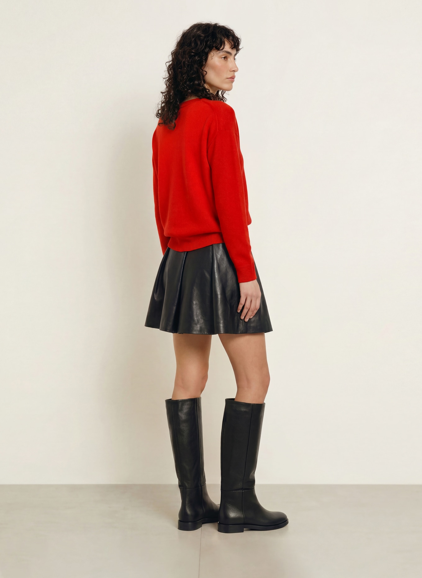 ALLUDE Pull en cachemire: ROUGE