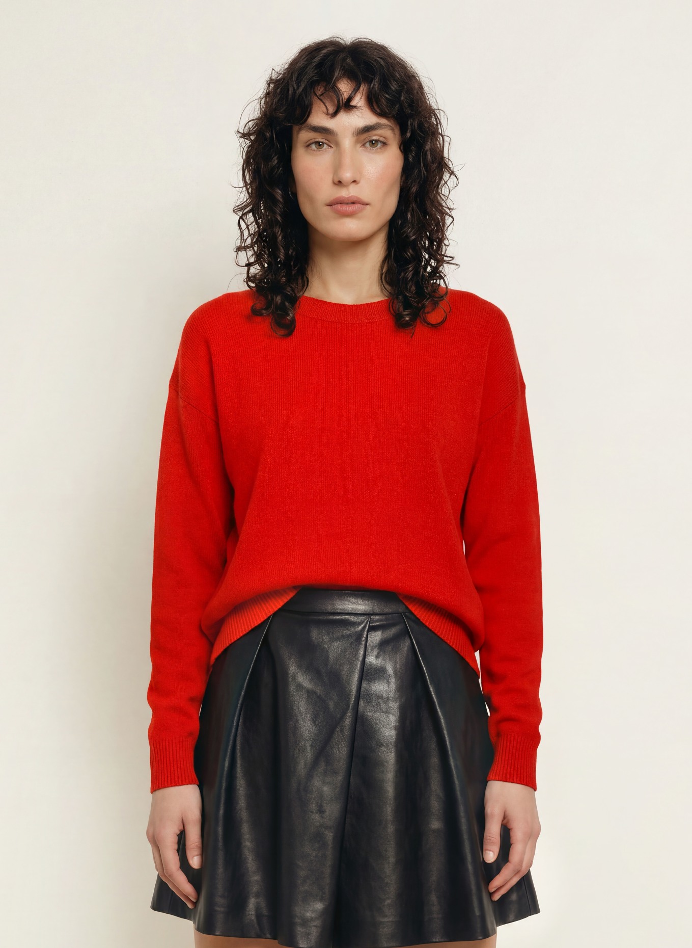 ALLUDE Pull en cachemire: ROUGE