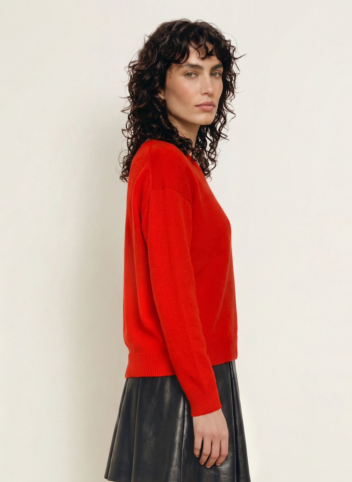 ALLUDE Pull en cachemire: ROUGE