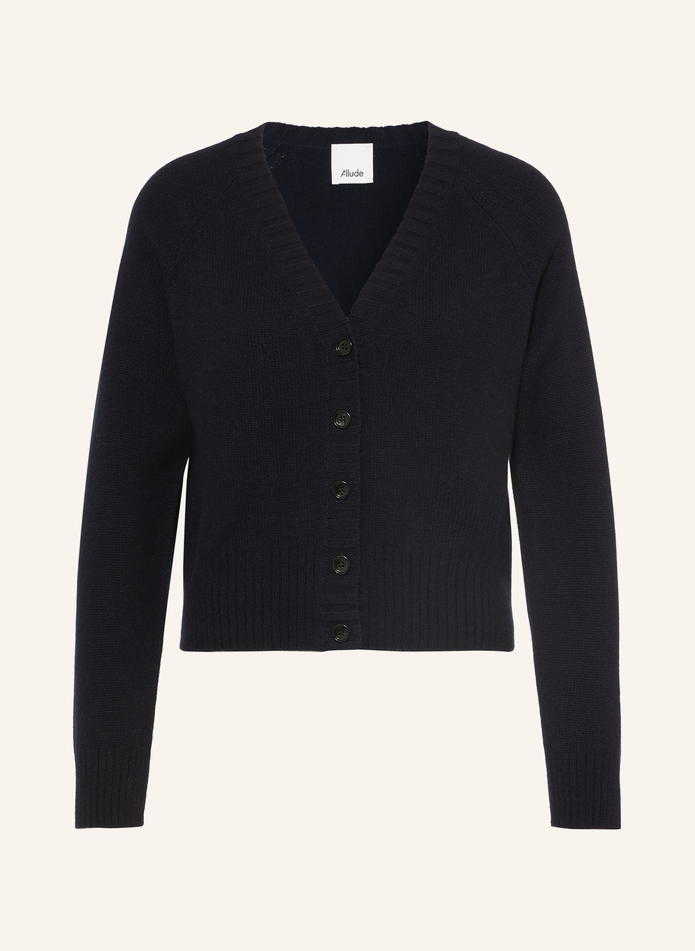 ALLUDE Gilet en cachemire: BLEU FONCÉ