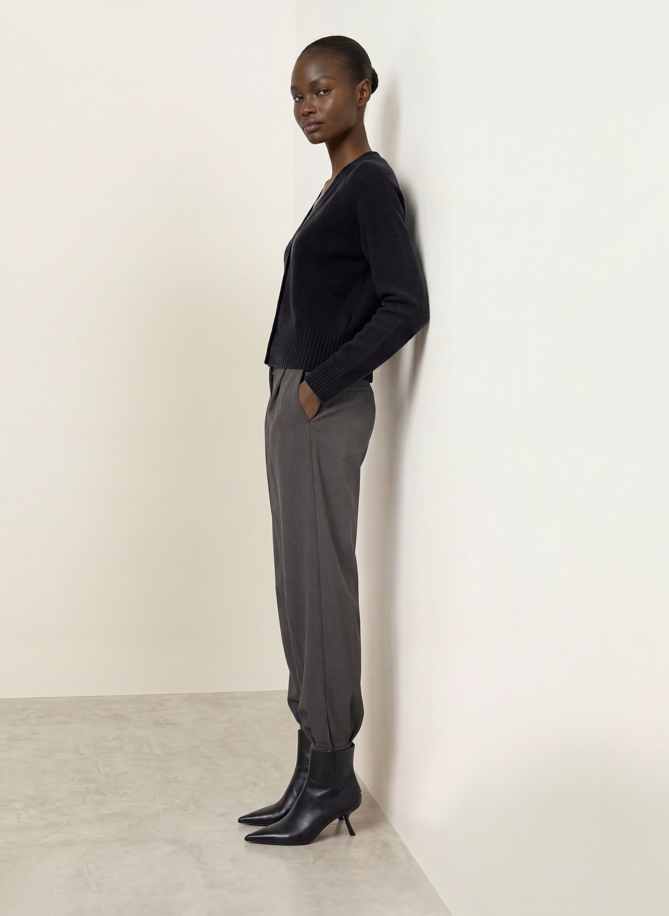 ALLUDE Gilet en cachemire: BLEU FONCÉ