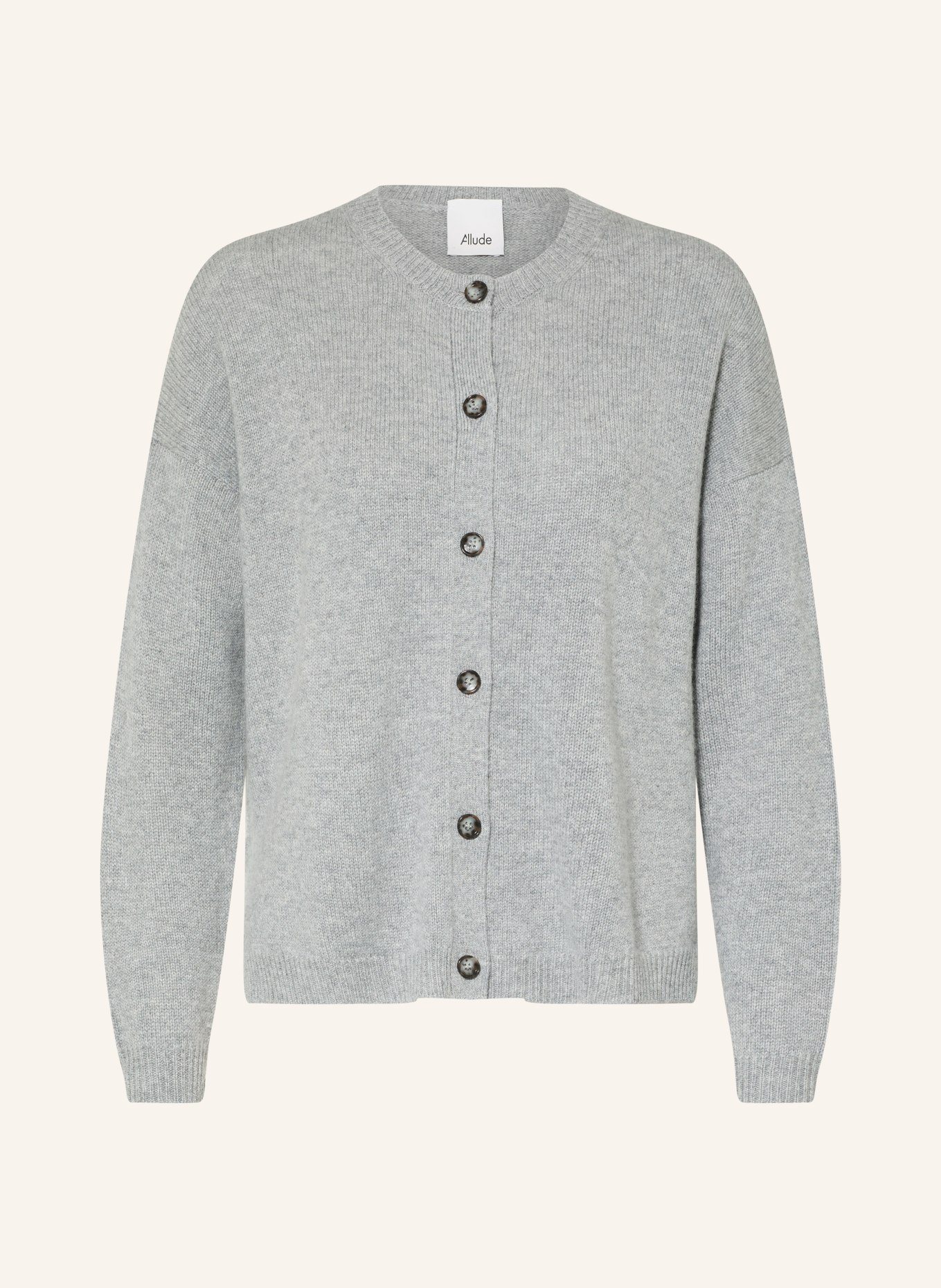 ALLUDE Gilet en cachemire: GRIS