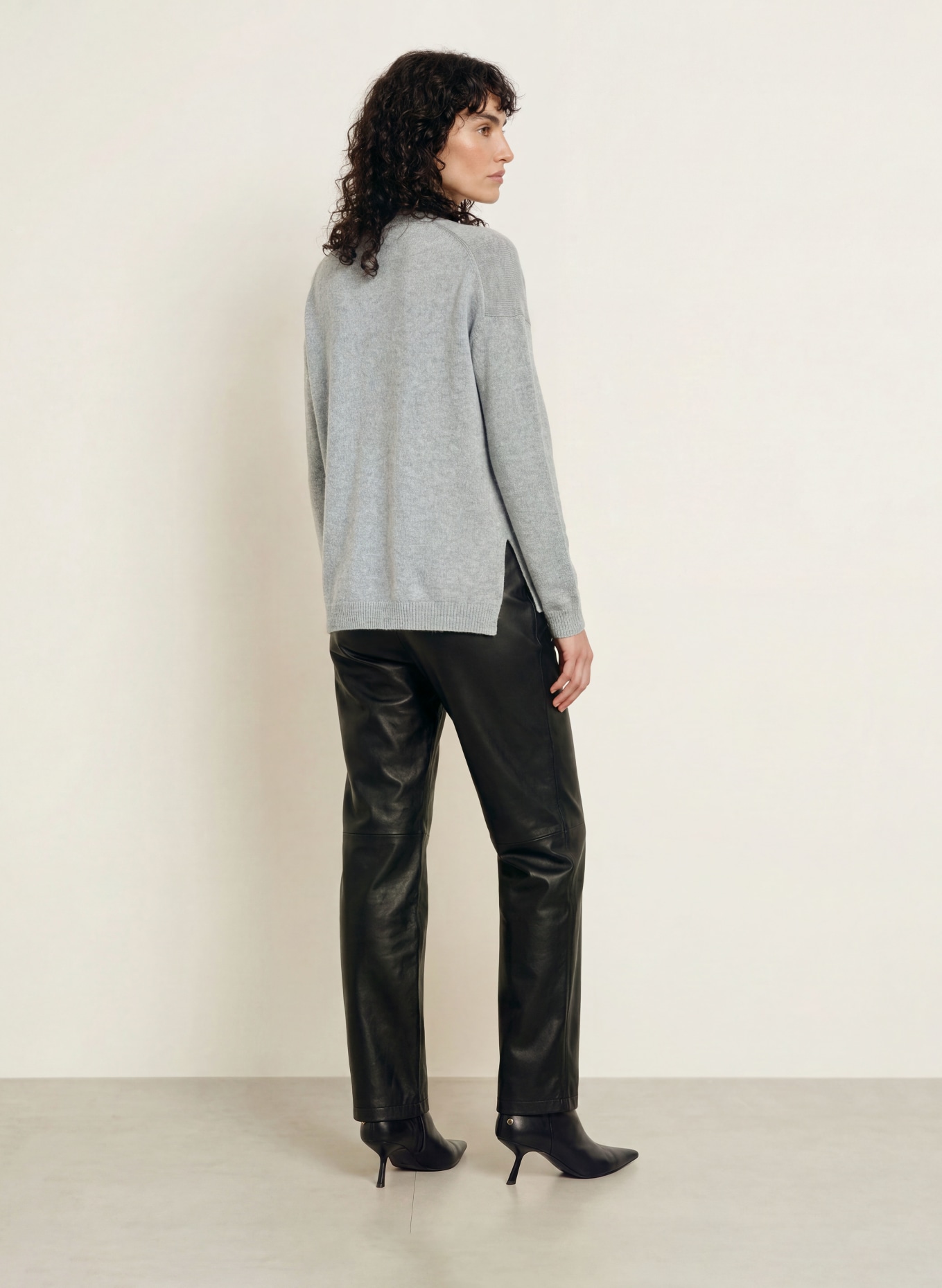 ALLUDE Gilet en cachemire: GRIS