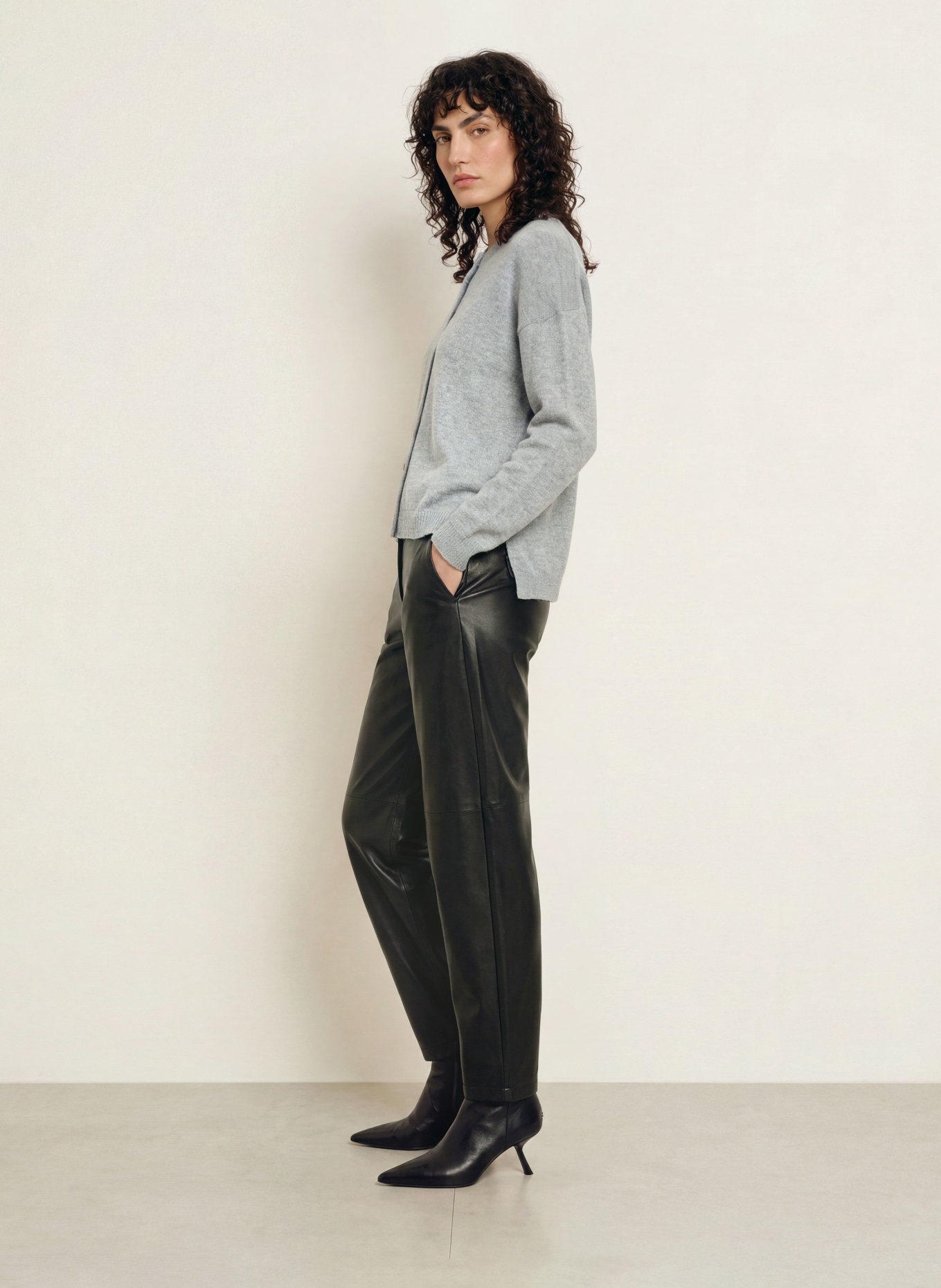 ALLUDE Gilet en cachemire: GRIS