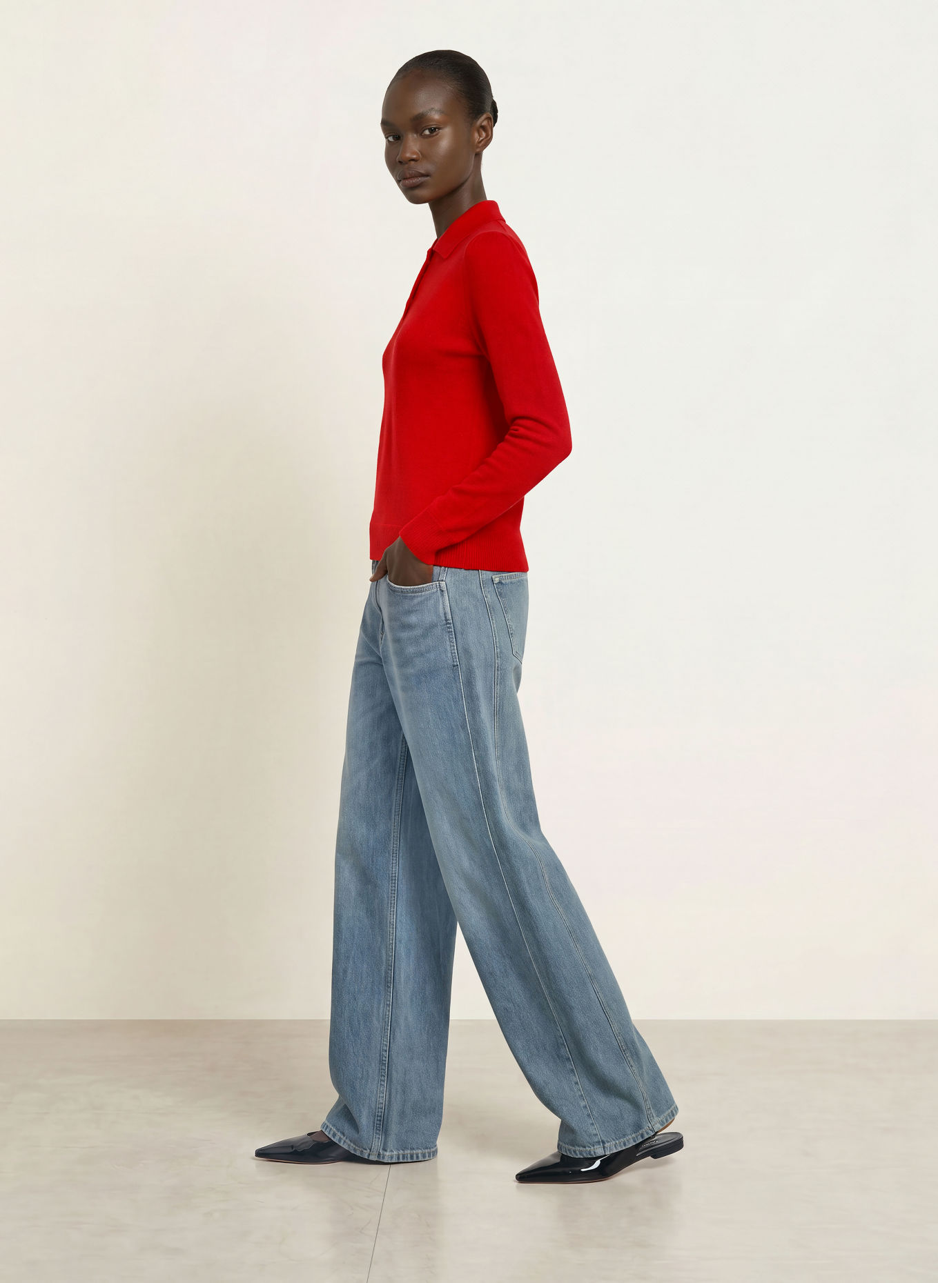 ALLUDE Kasjmiertrui: ROOD