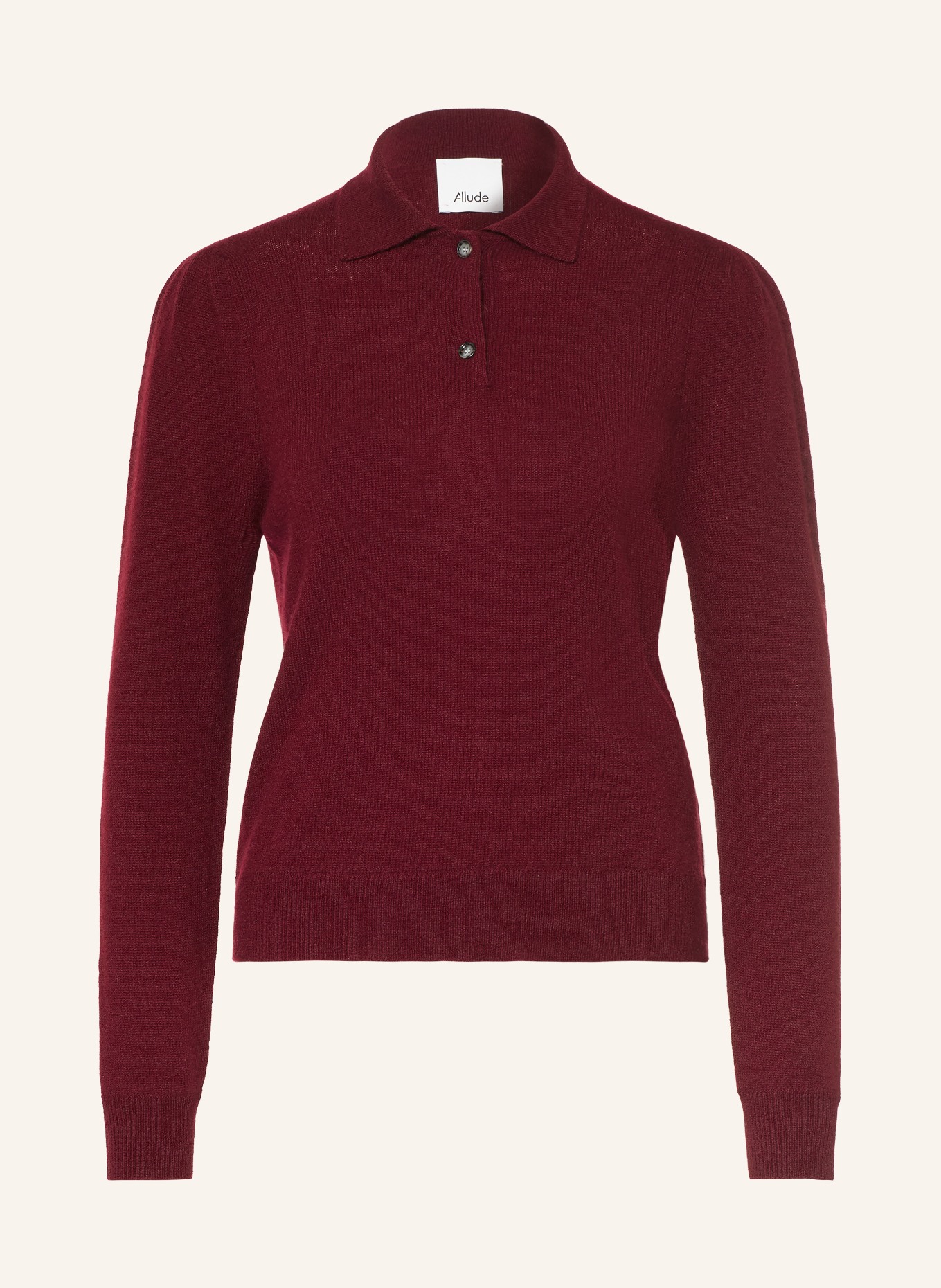 ALLUDE Pull en cachemire: ROUGE FONCÉ