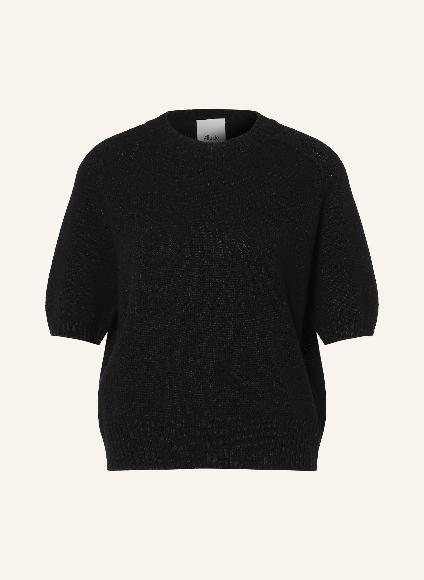 ALLUDE Strickshirt aus Cashmere: SCHWARZ