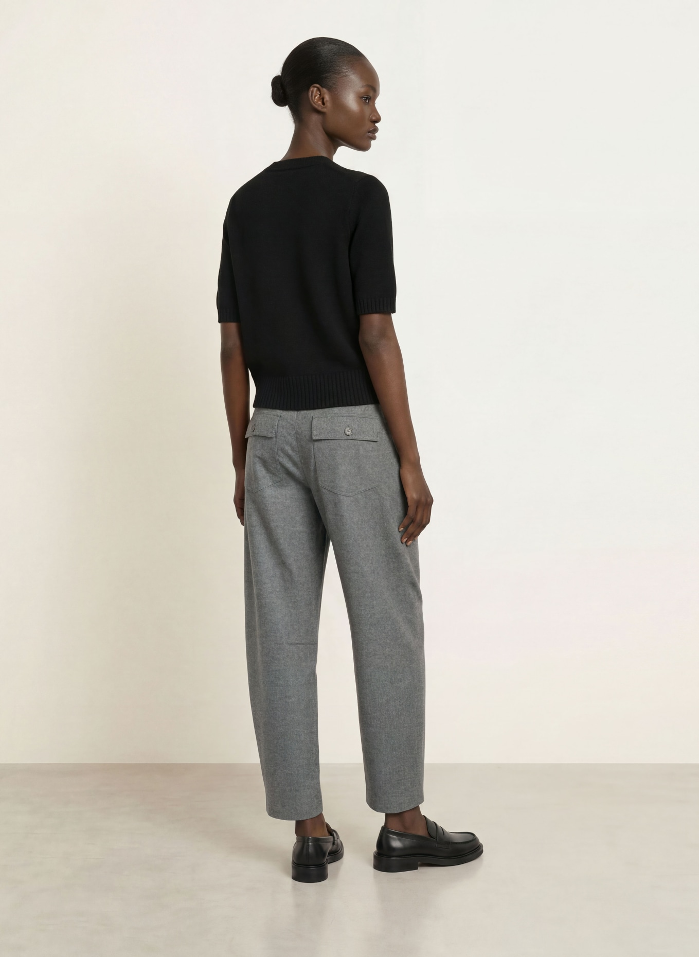 ALLUDE Strickshirt aus Cashmere: SCHWARZ