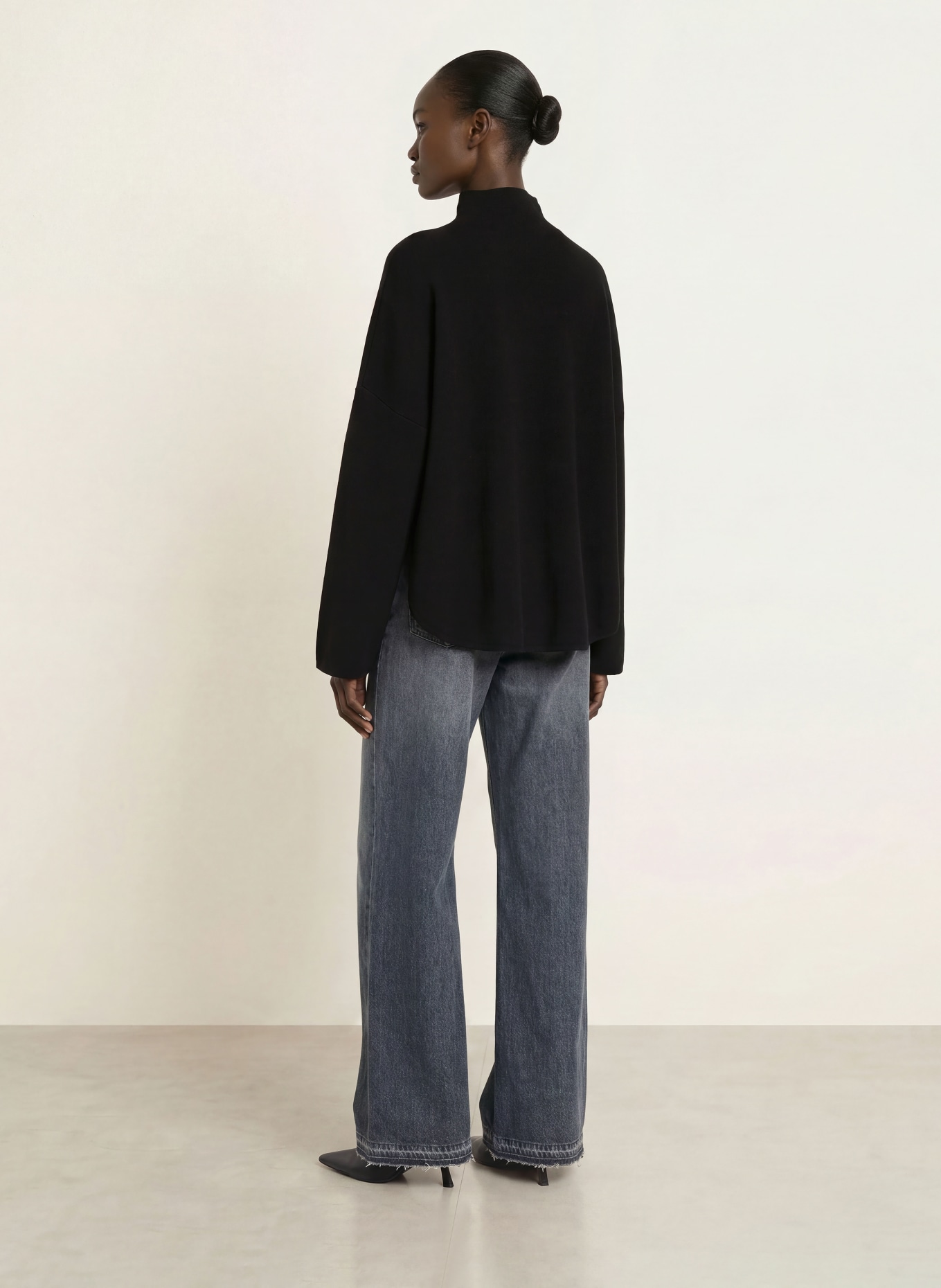 ALLUDE Trui met kasjmier: ZWART