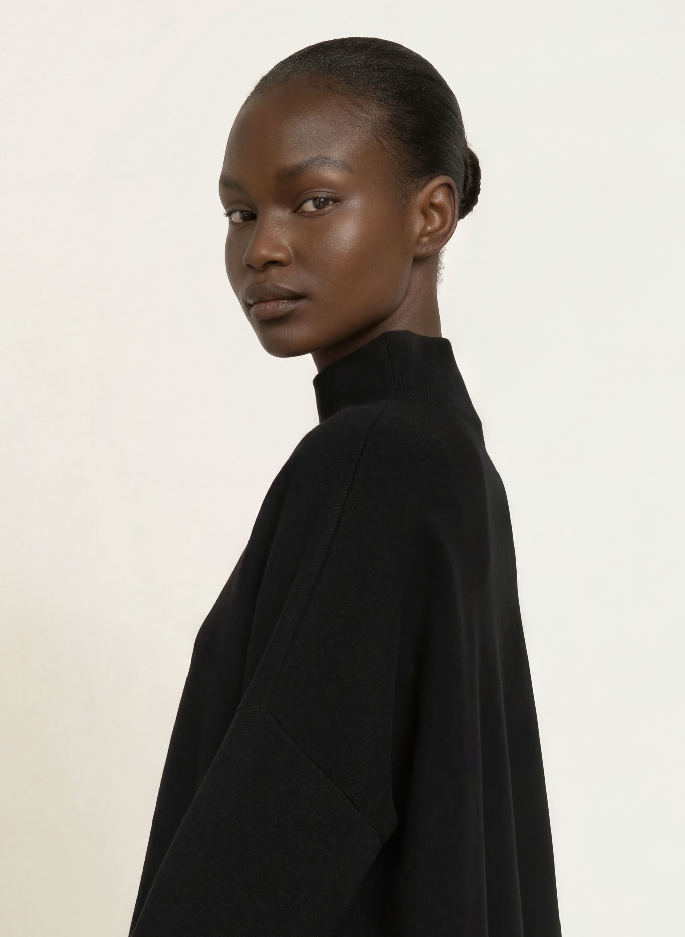 ALLUDE Trui met kasjmier: ZWART