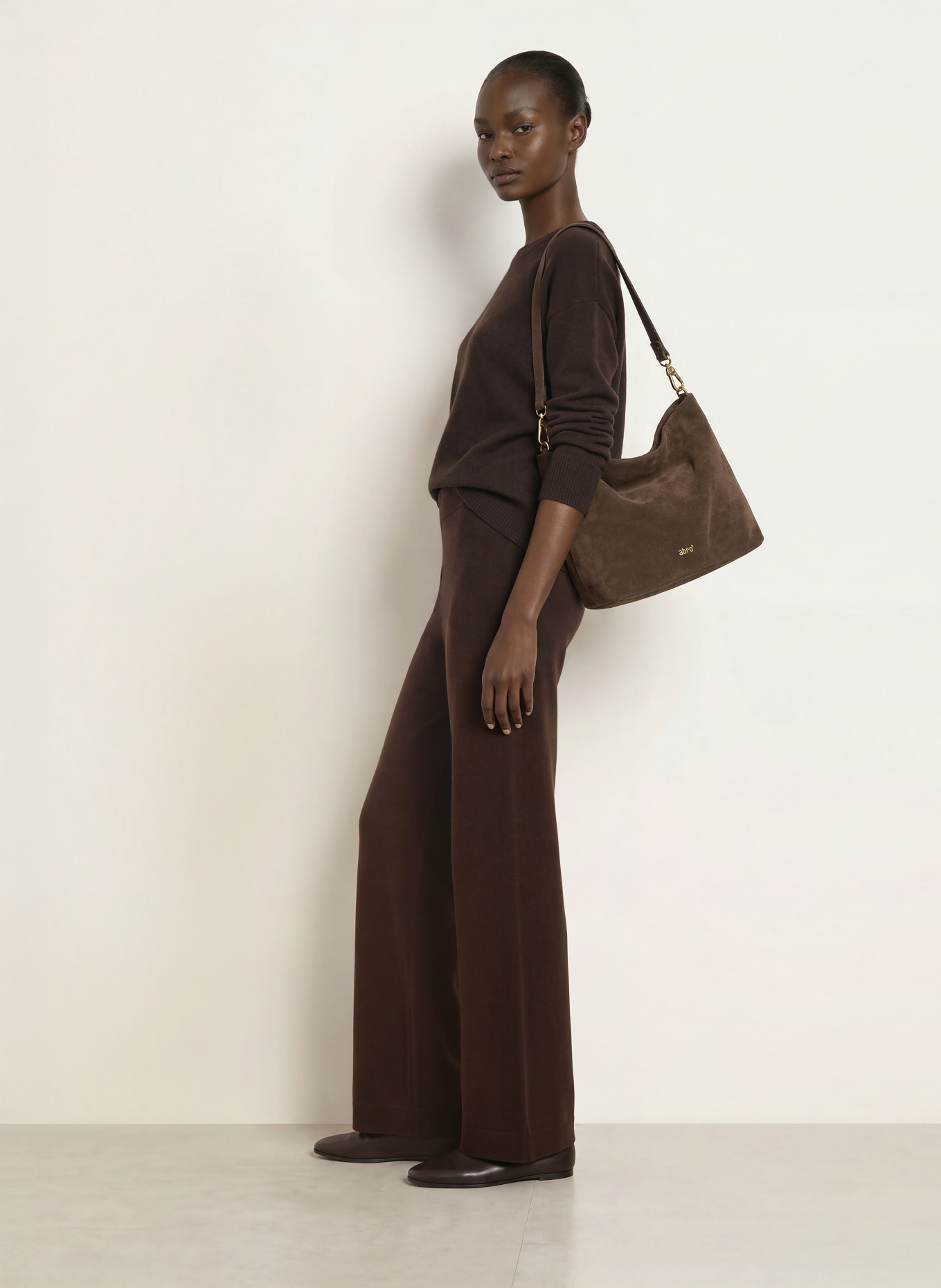 ALLUDE Strickhose mit Cashmere: DUNKELBRAUN