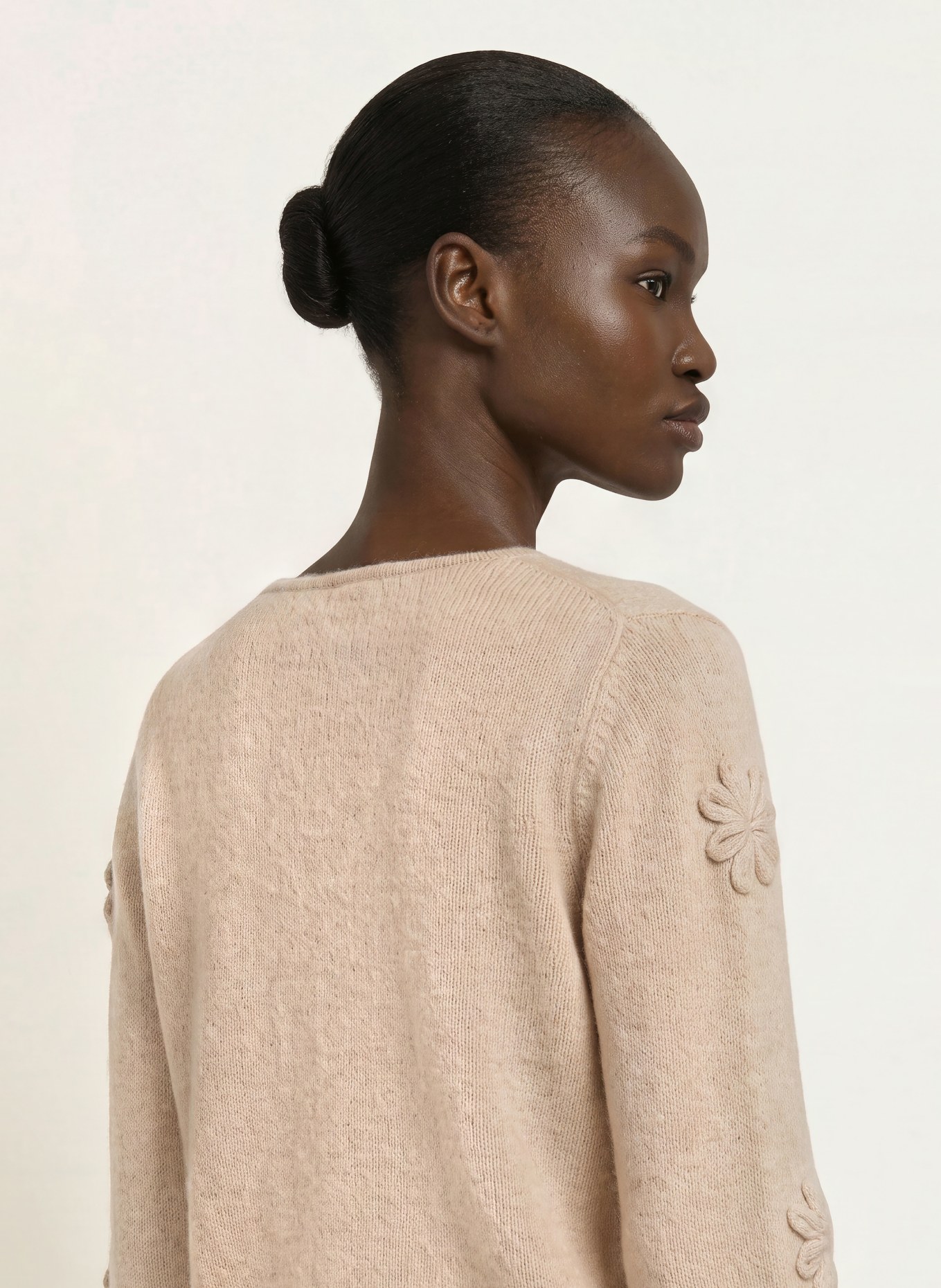 ALLUDE Trui met kasjmier: BEIGE