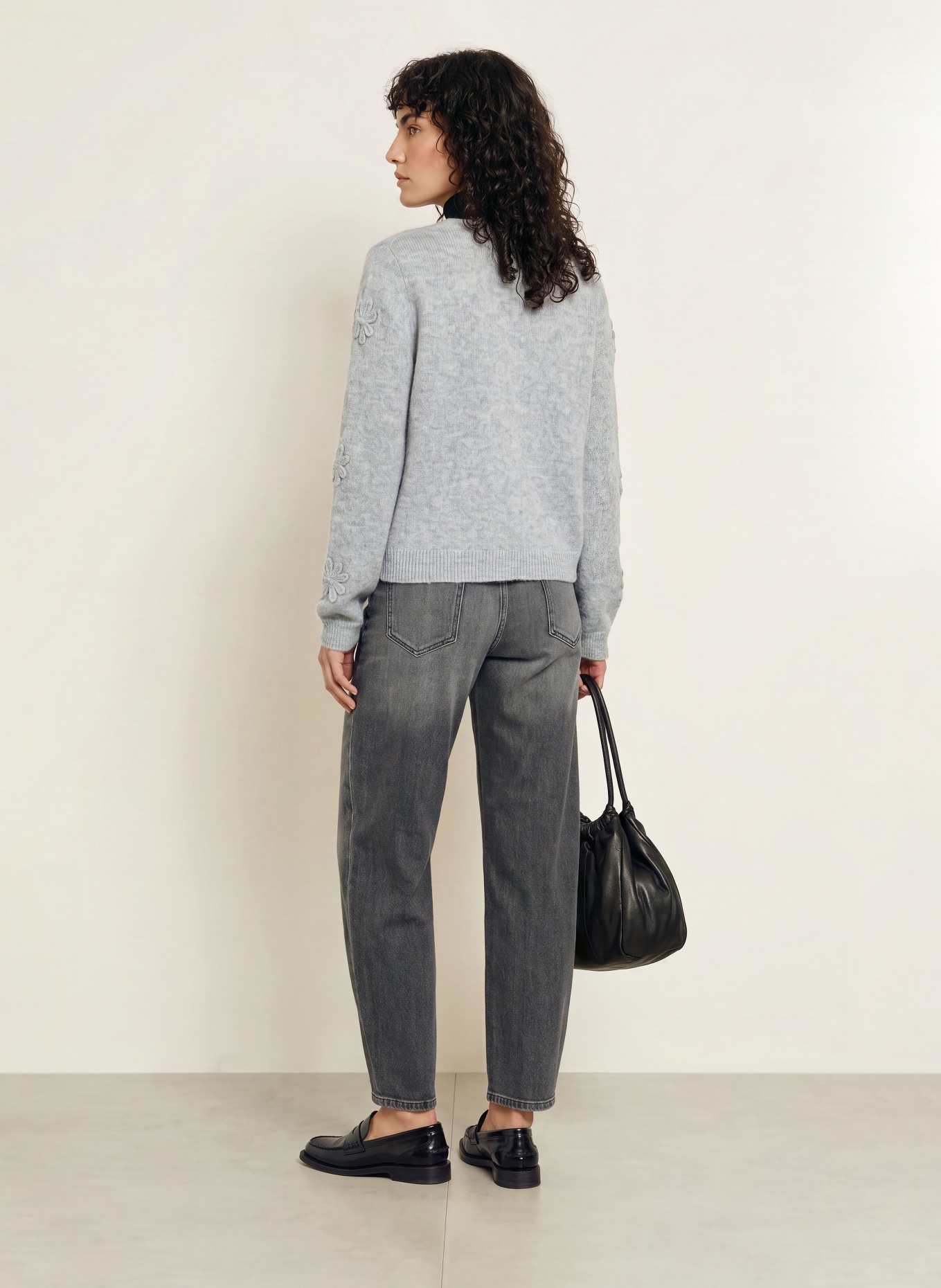 ALLUDE Trui met kasjmier: LICHTGRIJS