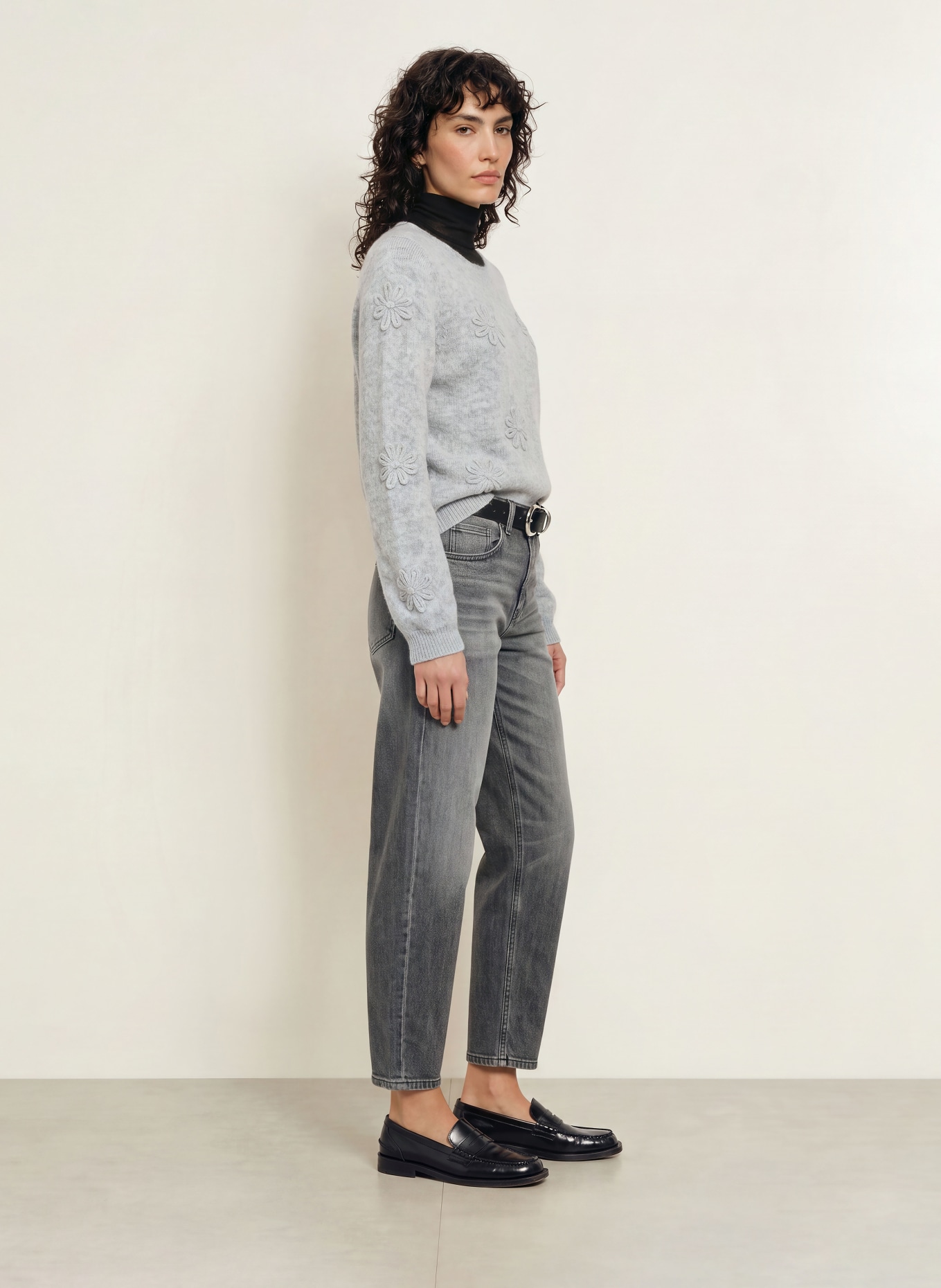 ALLUDE Trui met kasjmier: LICHTGRIJS