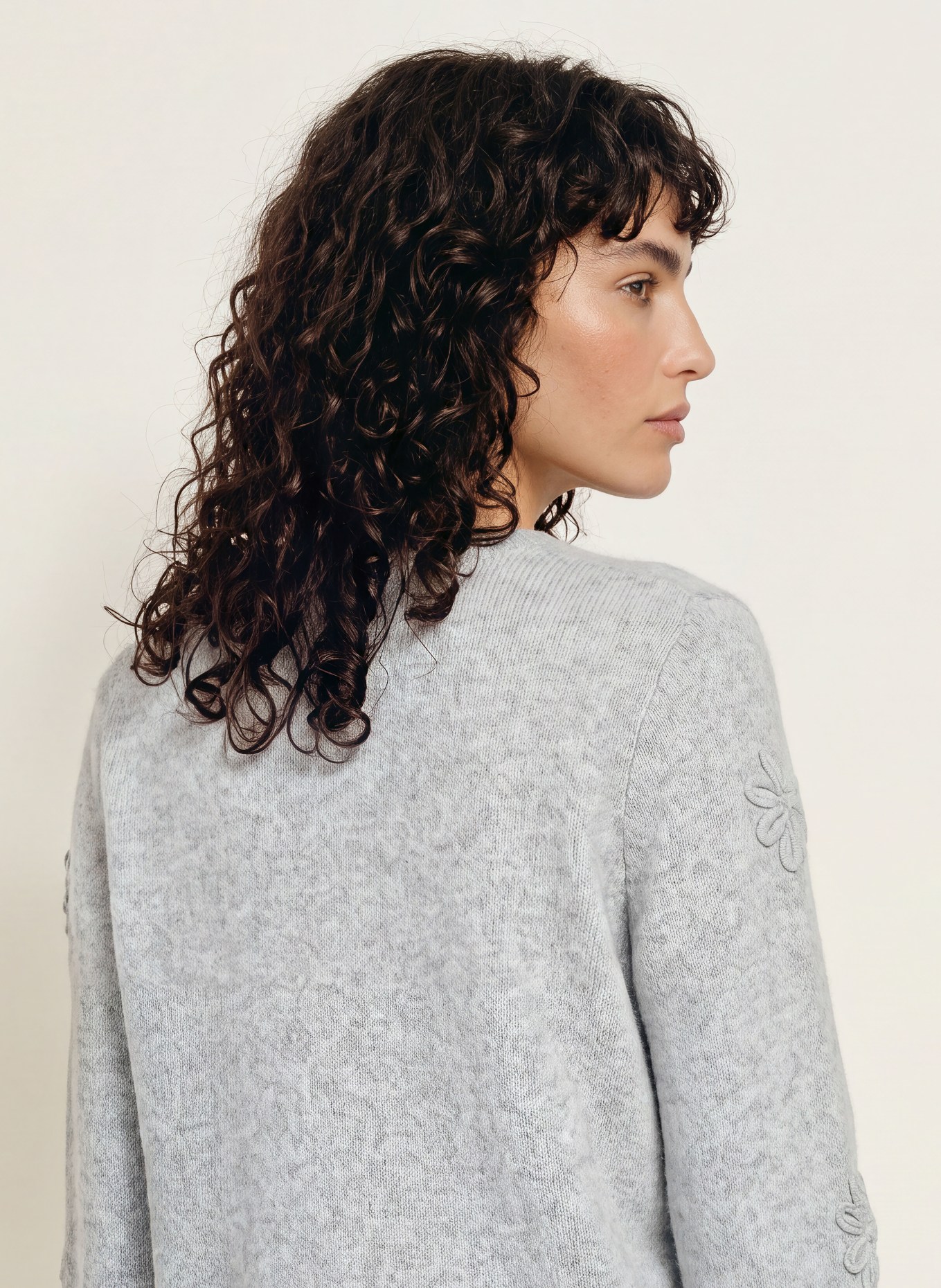 ALLUDE Trui met kasjmier: LICHTGRIJS