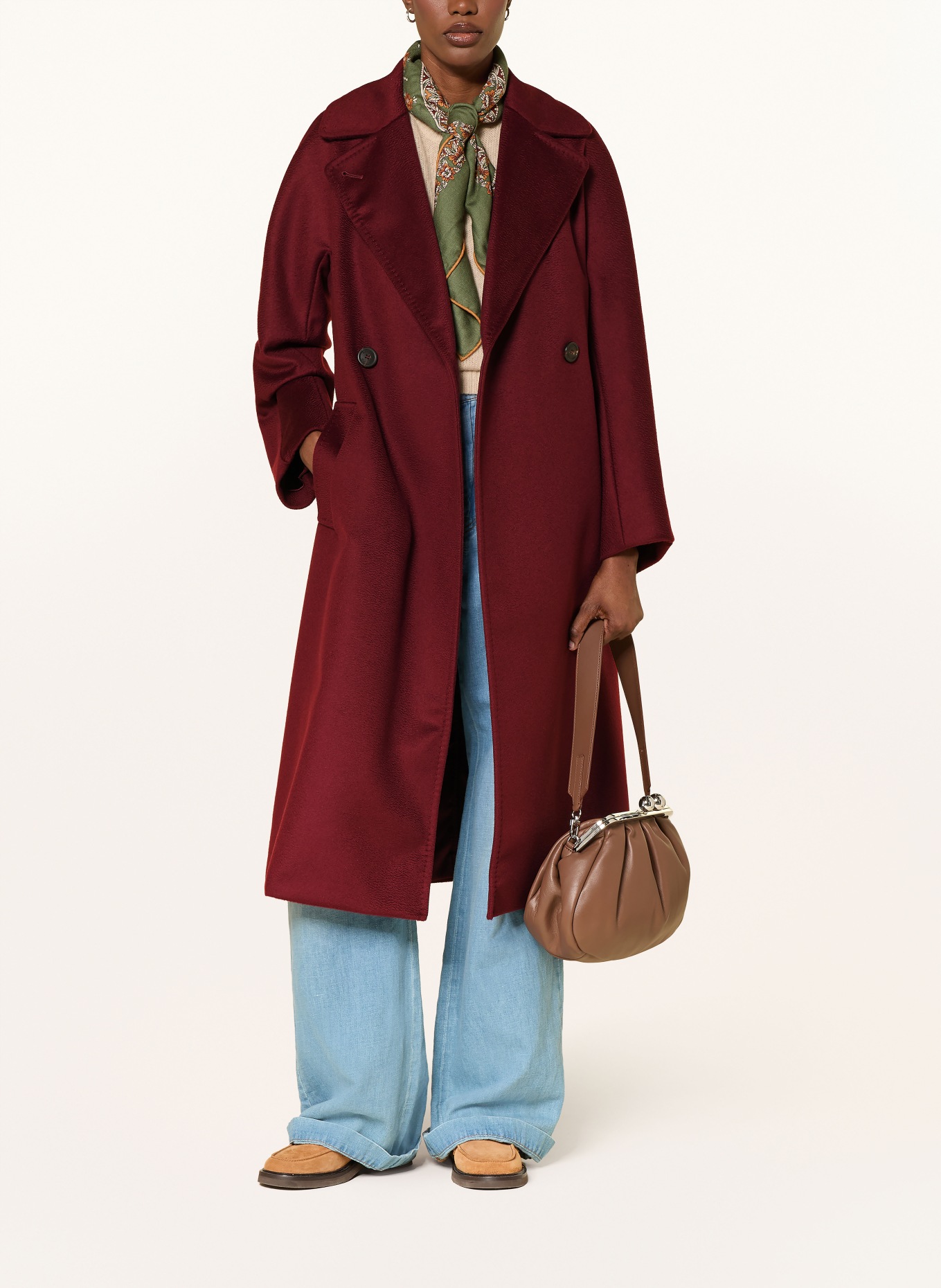 WEEKEND Max Mara Wollmantel RESINA: DUNKELROT