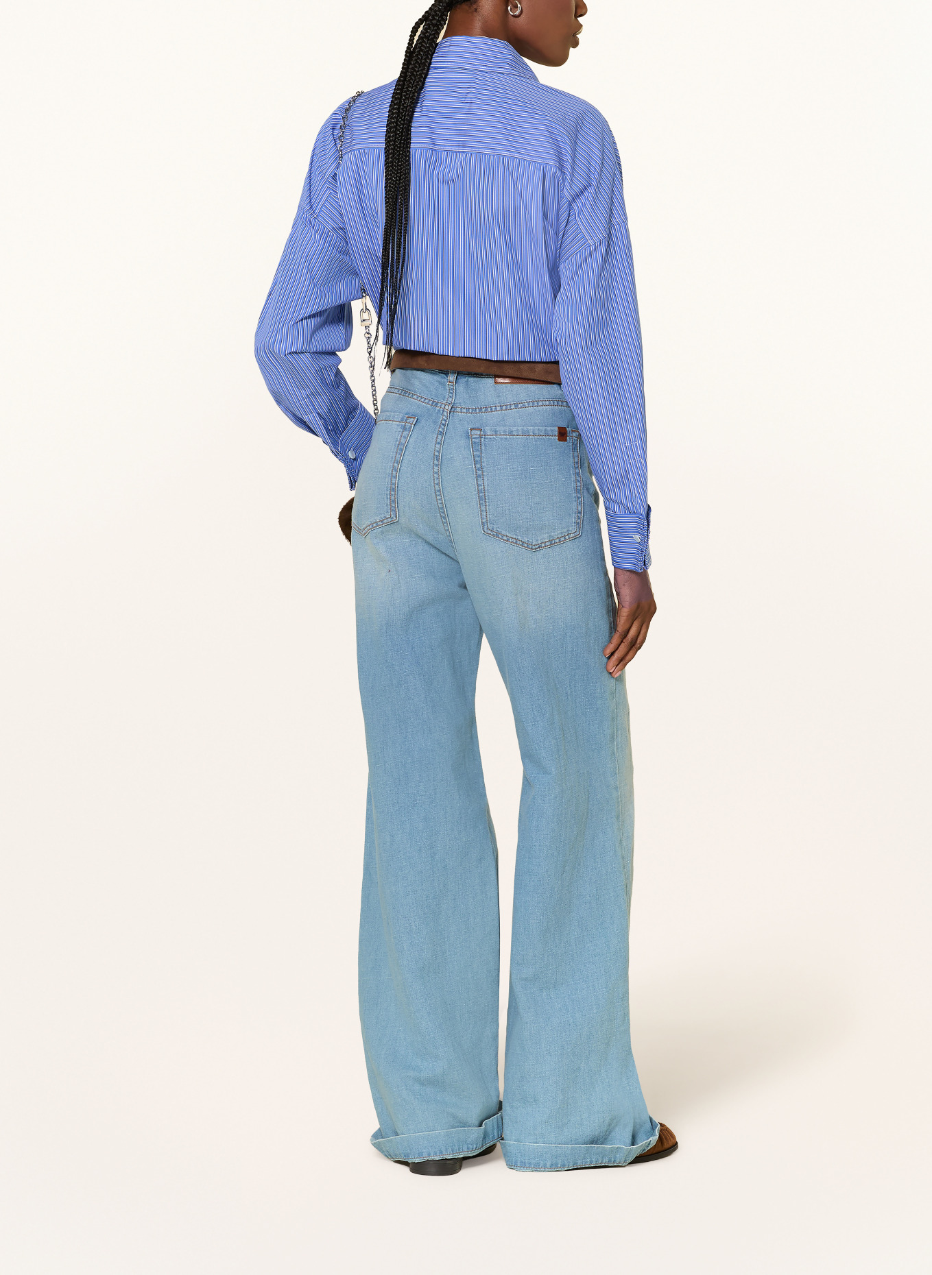 WEEKEND Max Mara Chemisier OVATTA: BLEU / BLEU FONCÉ / BLANC