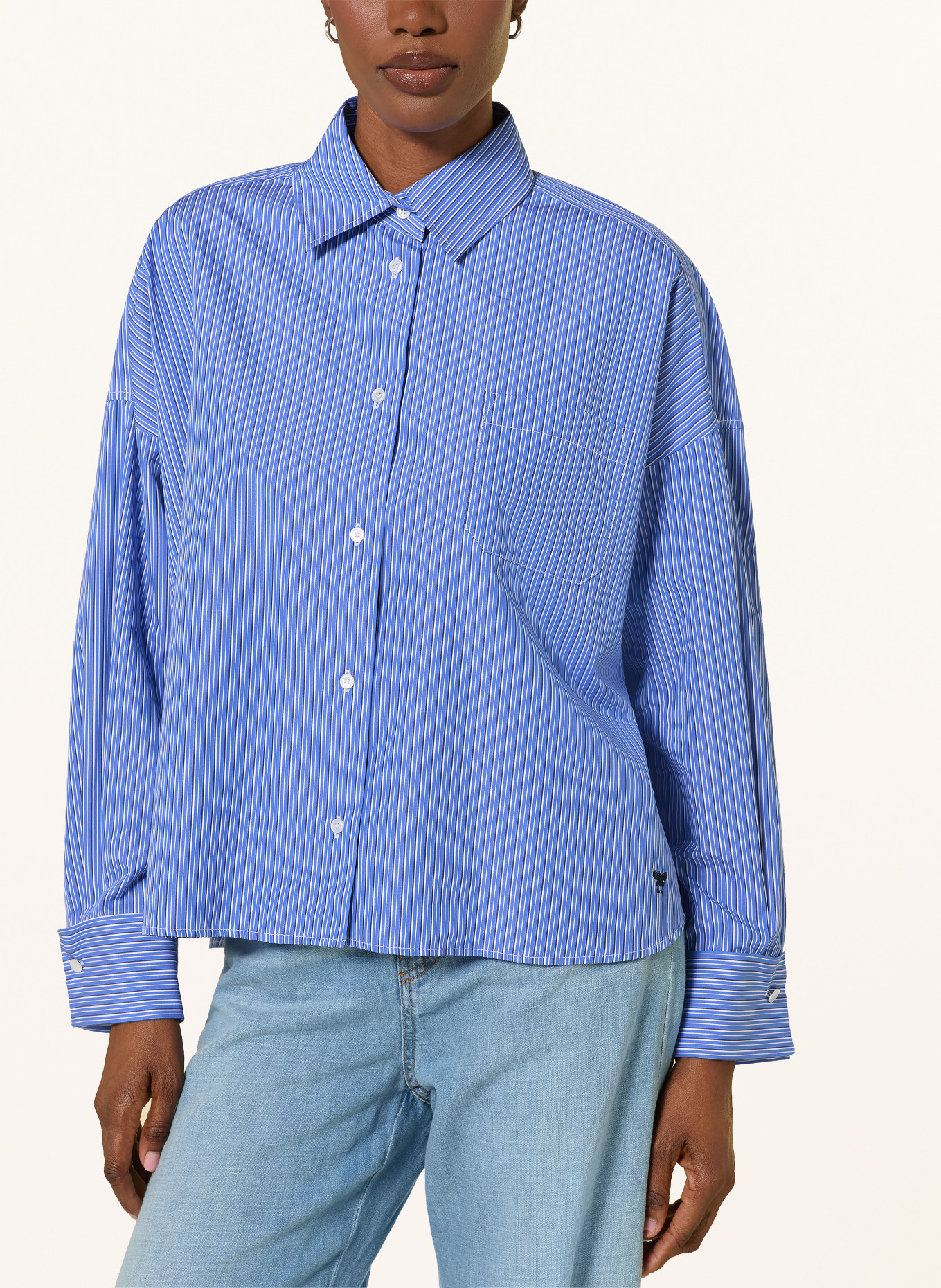 WEEKEND Max Mara Chemisier OVATTA: BLEU / BLEU FONCÉ / BLANC