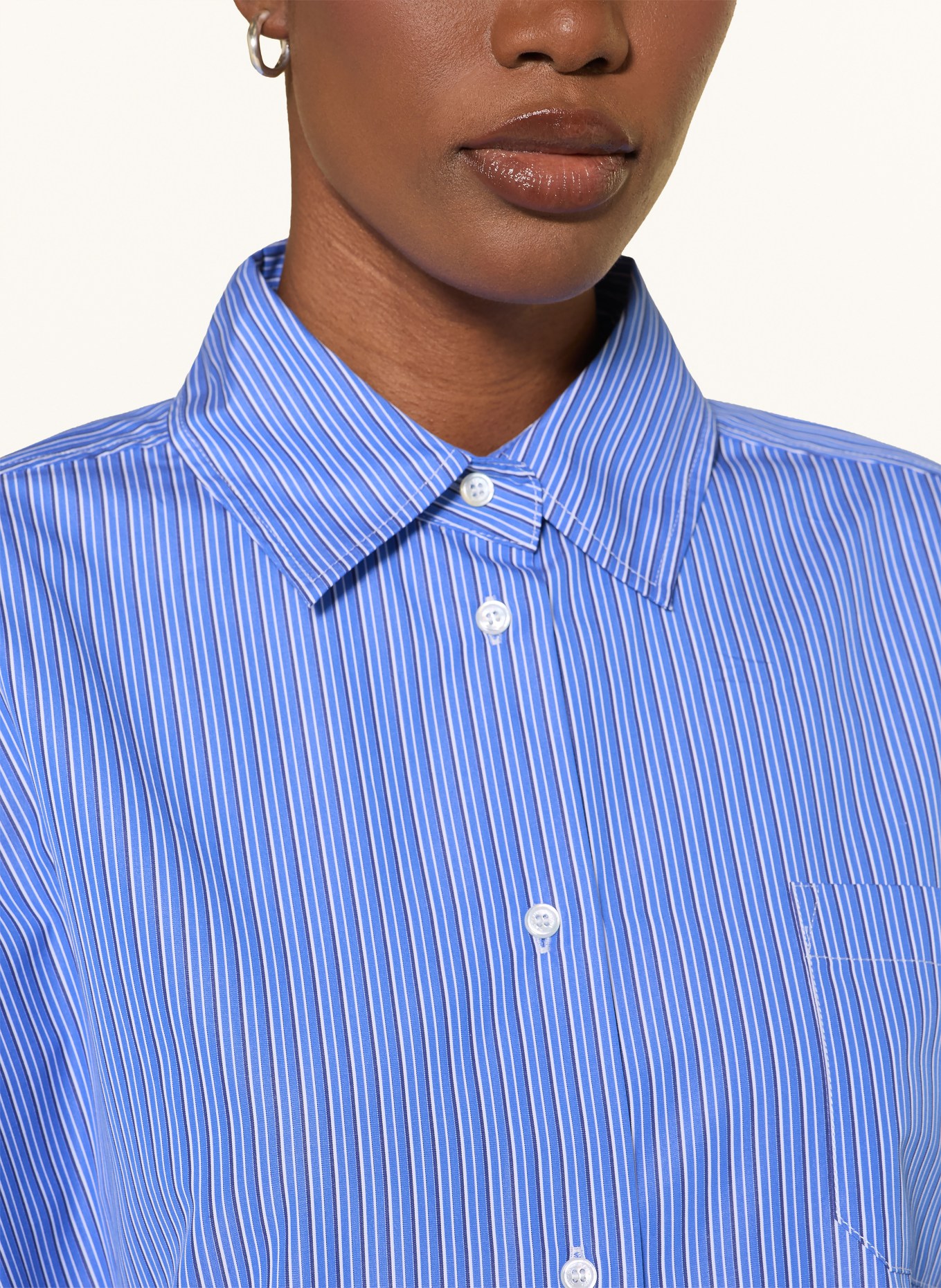 WEEKEND Max Mara Chemisier OVATTA: BLEU / BLEU FONCÉ / BLANC