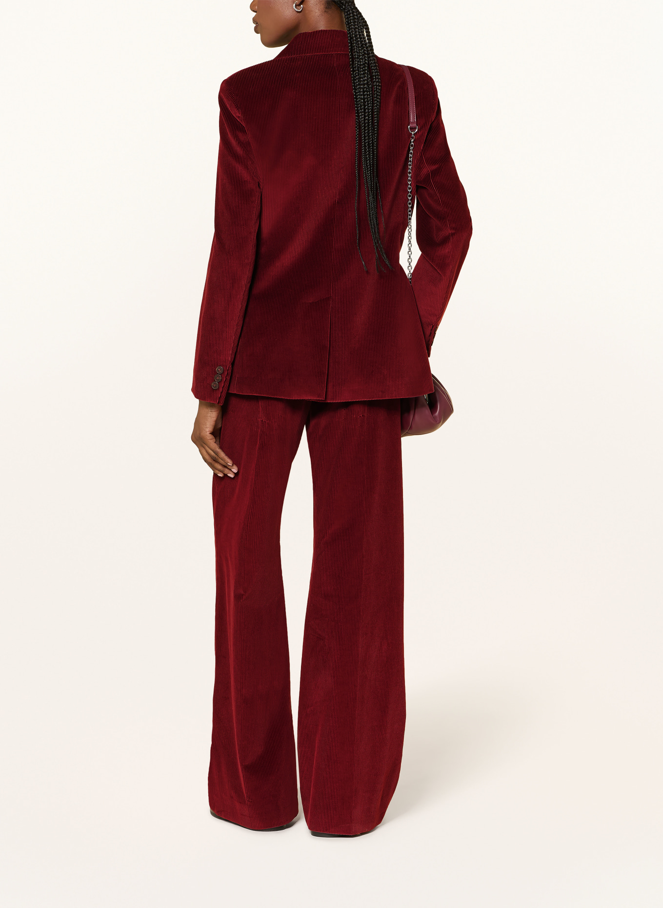 WEEKEND Max Mara Marlenehose TANIA aus Cord: DUNKELROT