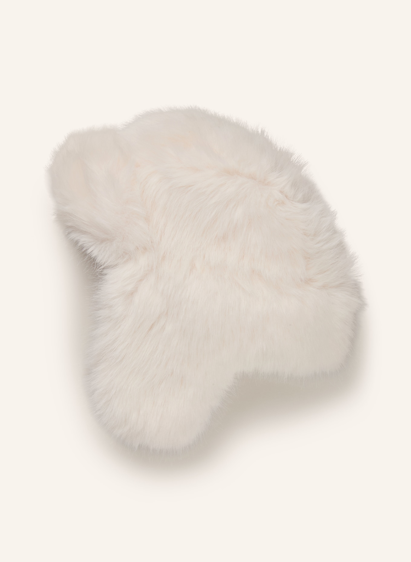 JEANNE BARET CALLA Faux Fur Hat: WHITE