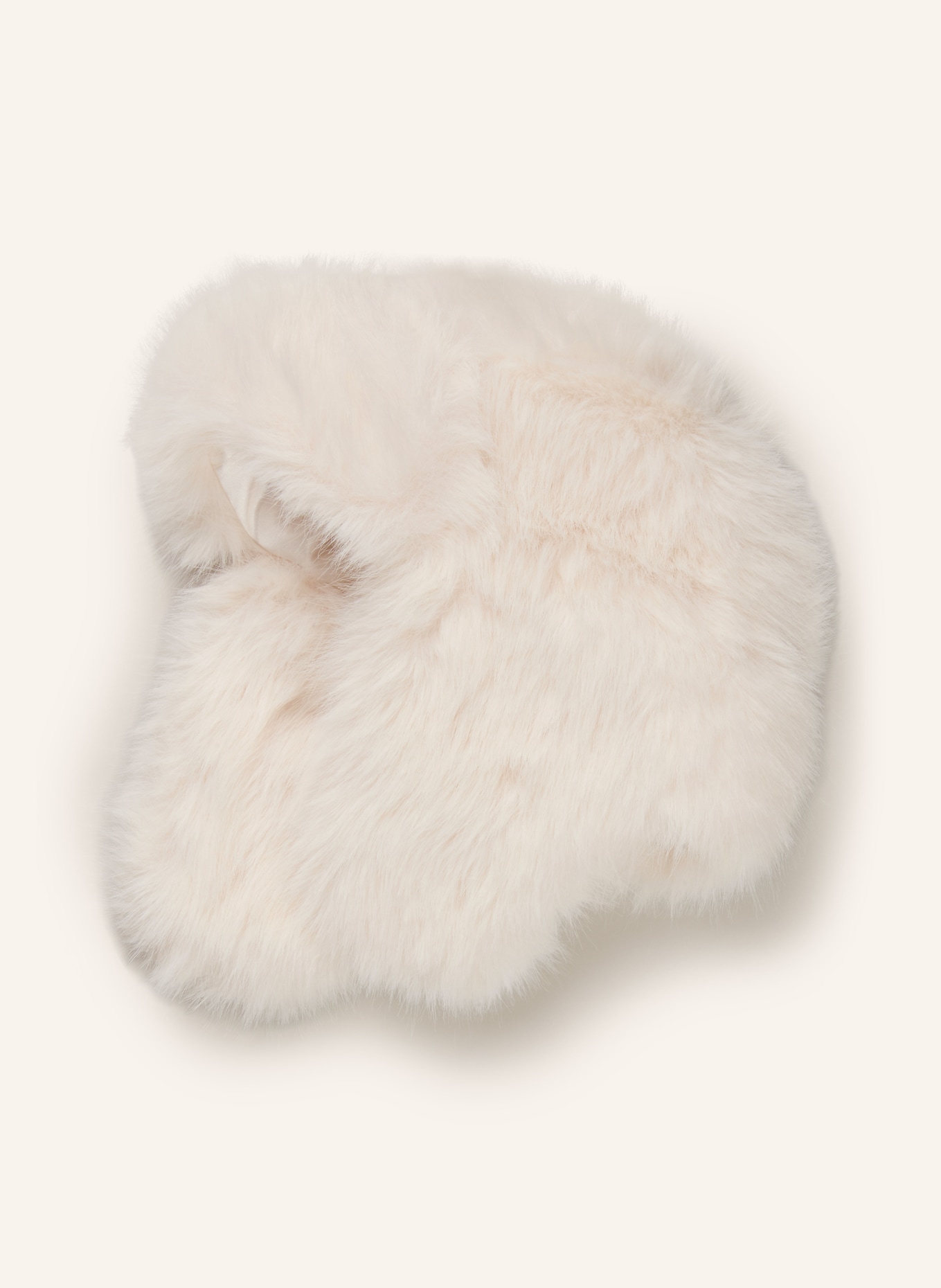 JEANNE BARET CALLA Faux Fur Hat: WHITE
